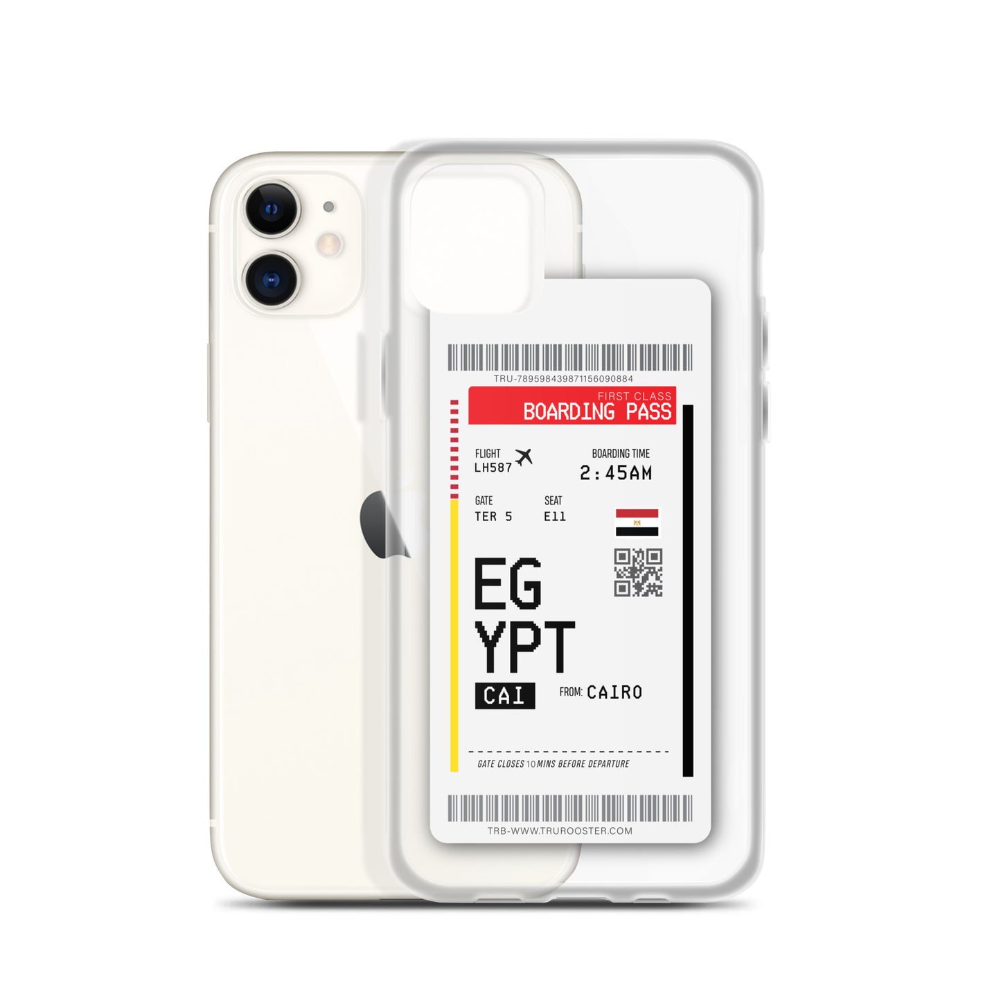Egypt Transit Boarding Pass iPhone Case