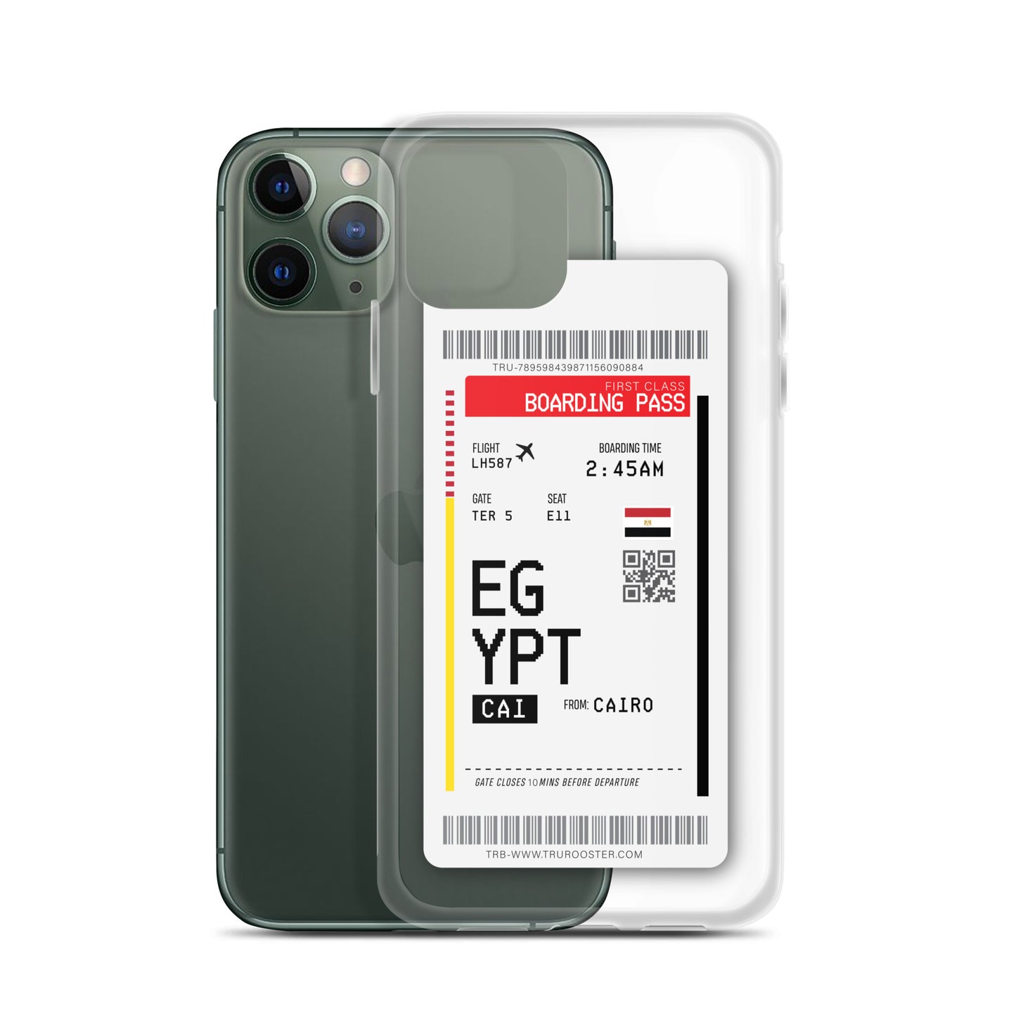 Egypt Transit Boarding Pass iPhone Case