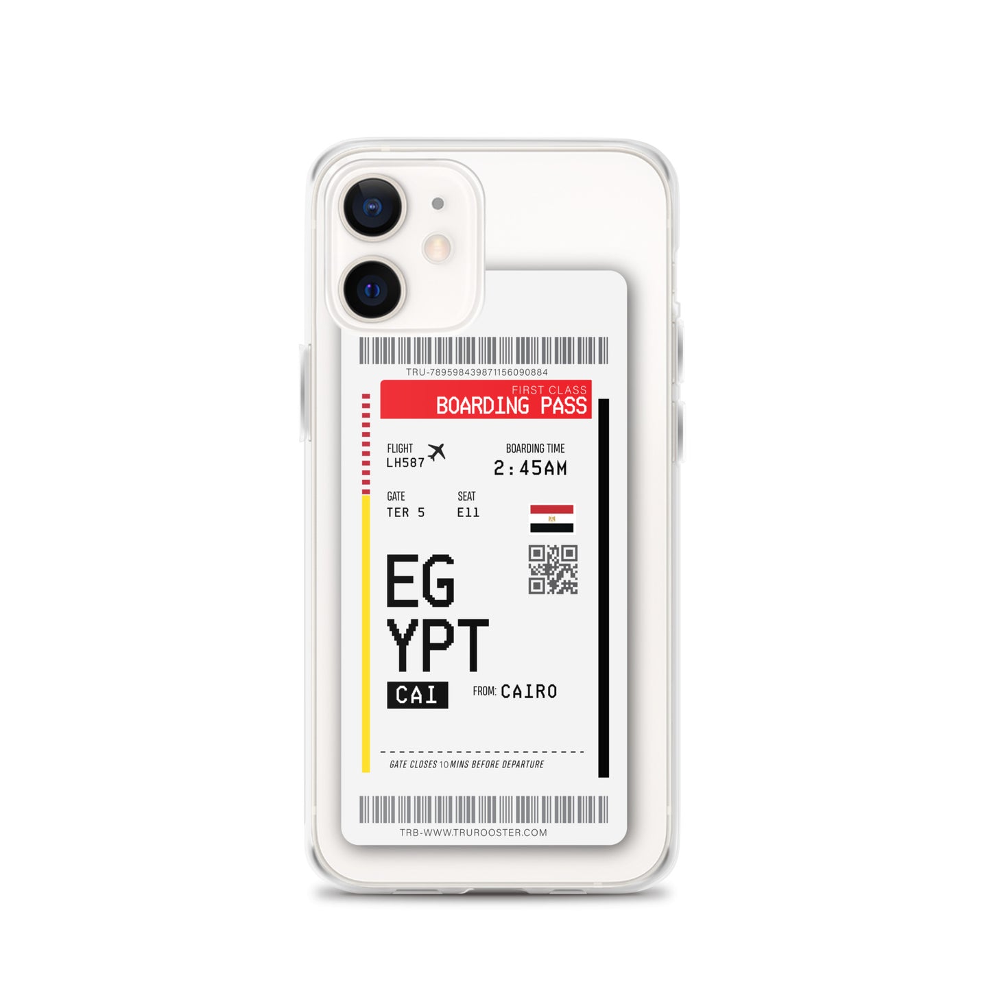 Egypt Transit Boarding Pass iPhone Case