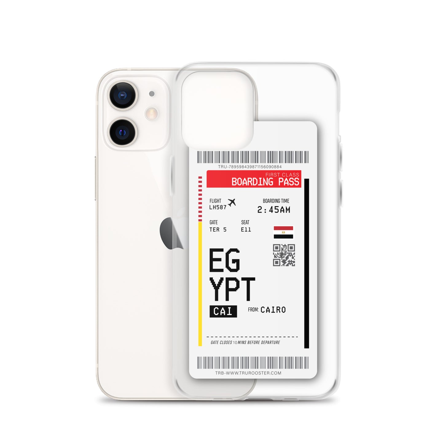 Egypt Transit Boarding Pass iPhone Case