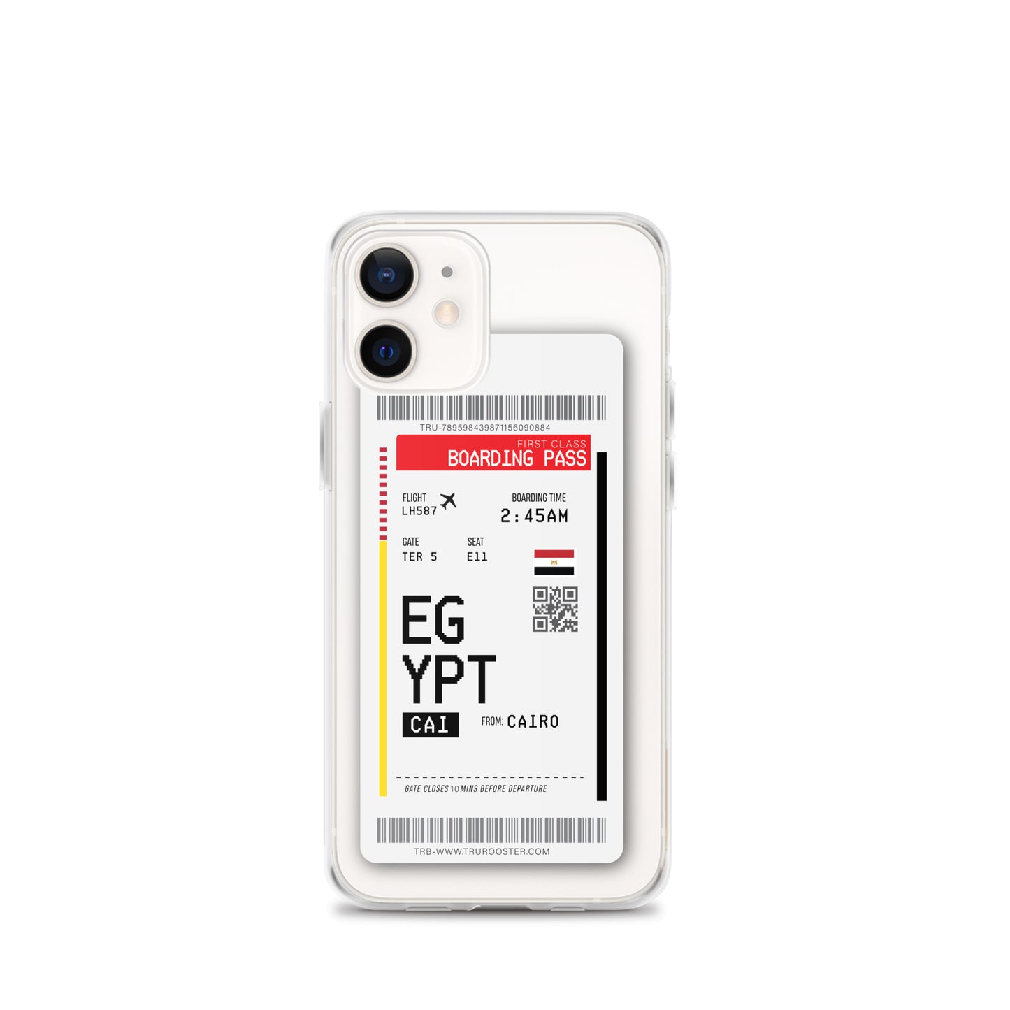 Egypt Transit Boarding Pass iPhone Case