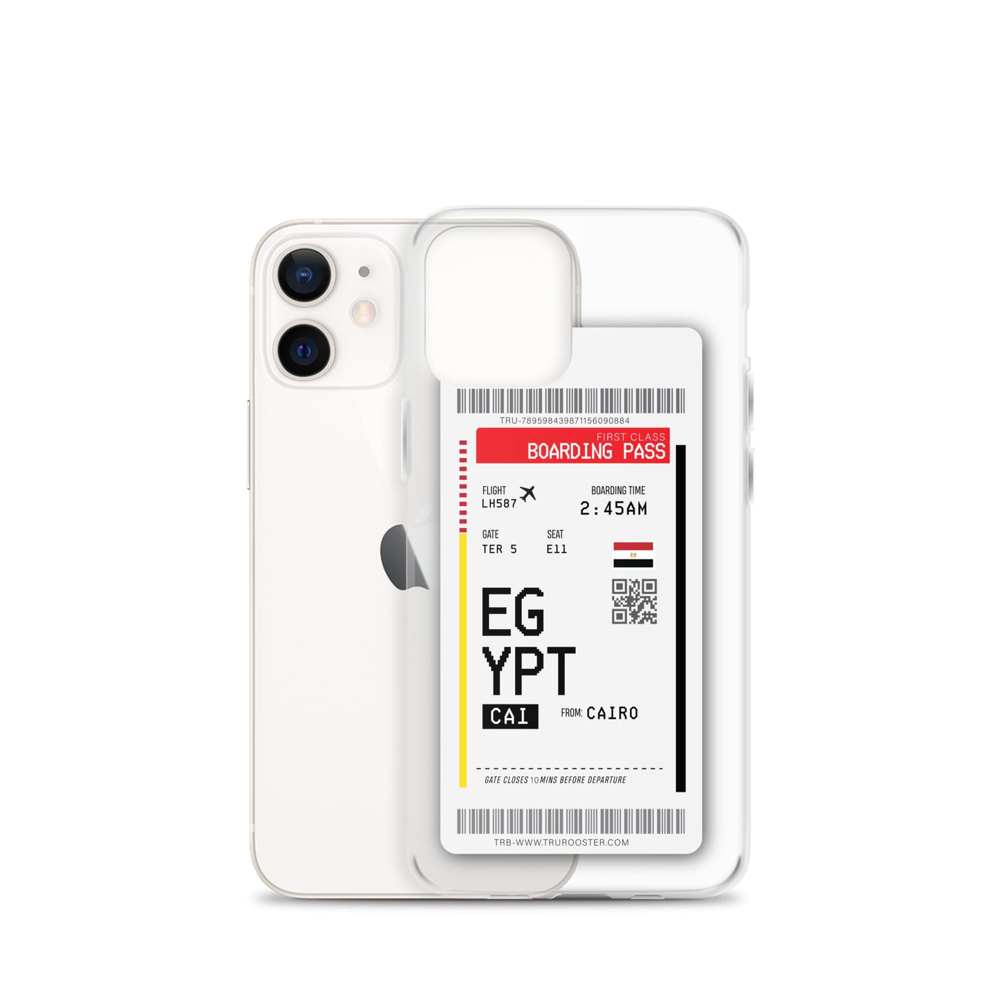 Egypt Transit Boarding Pass iPhone Case