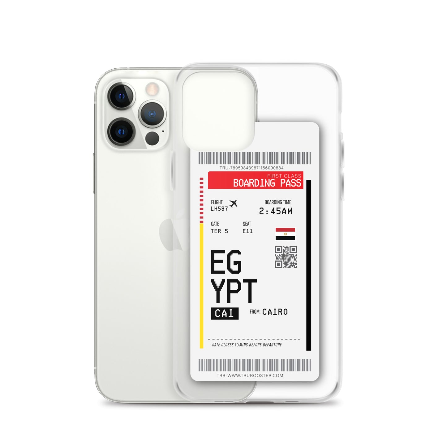 Egypt Transit Boarding Pass iPhone Case