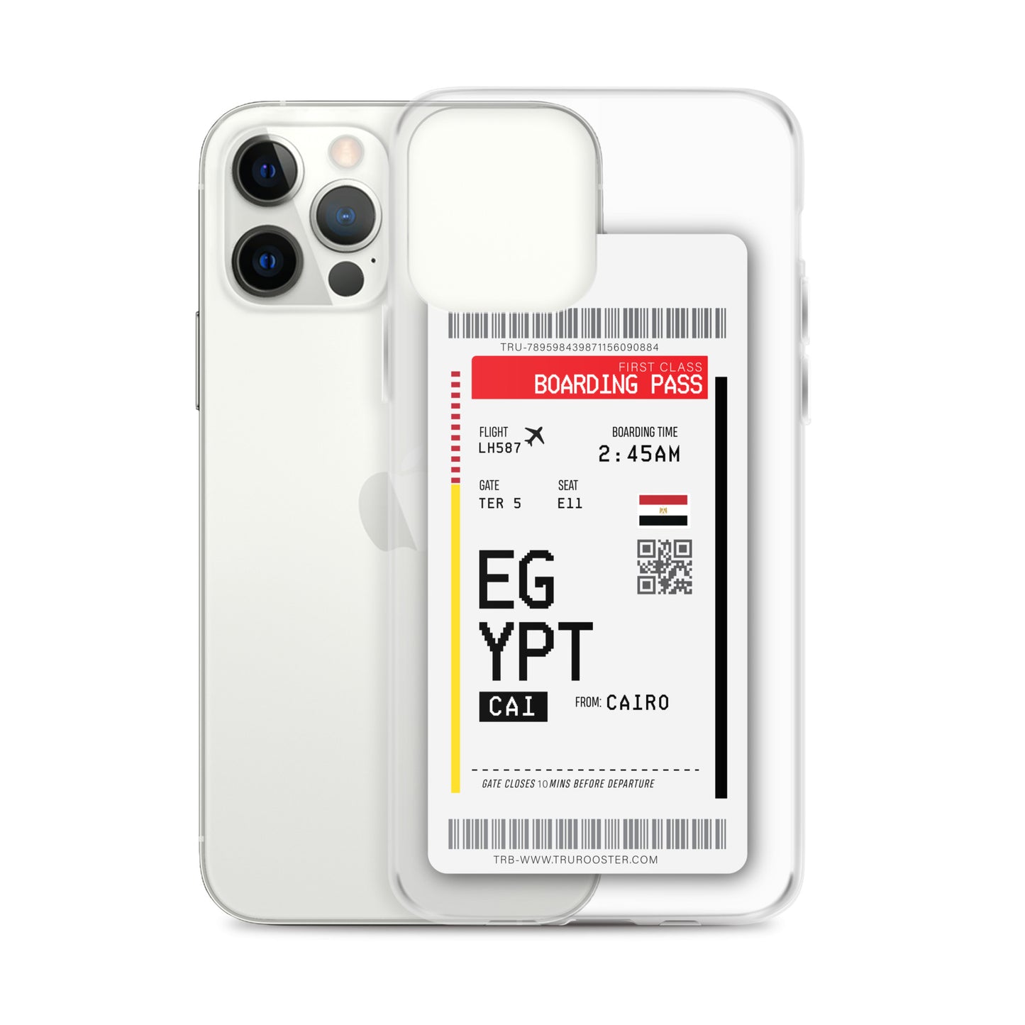 Egypt Transit Boarding Pass iPhone Case