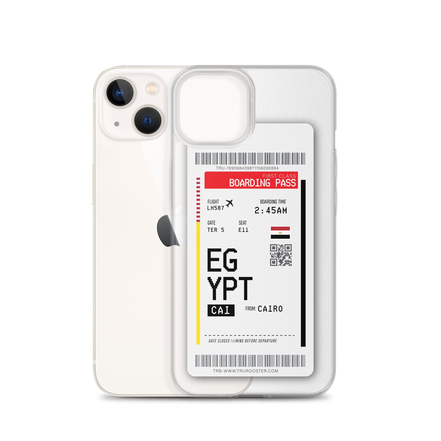 Egypt Transit Boarding Pass iPhone Case