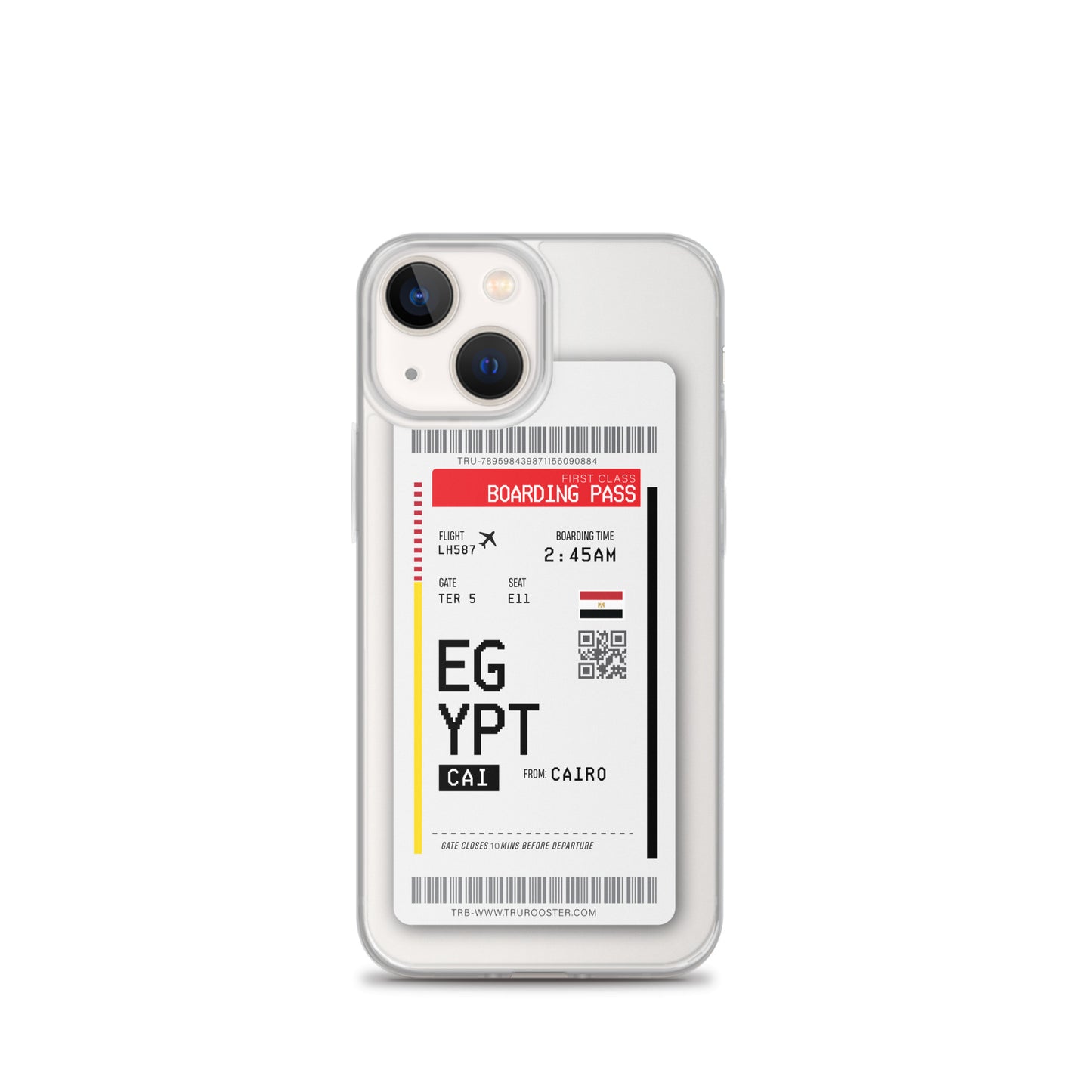 Egypt Transit Boarding Pass iPhone Case