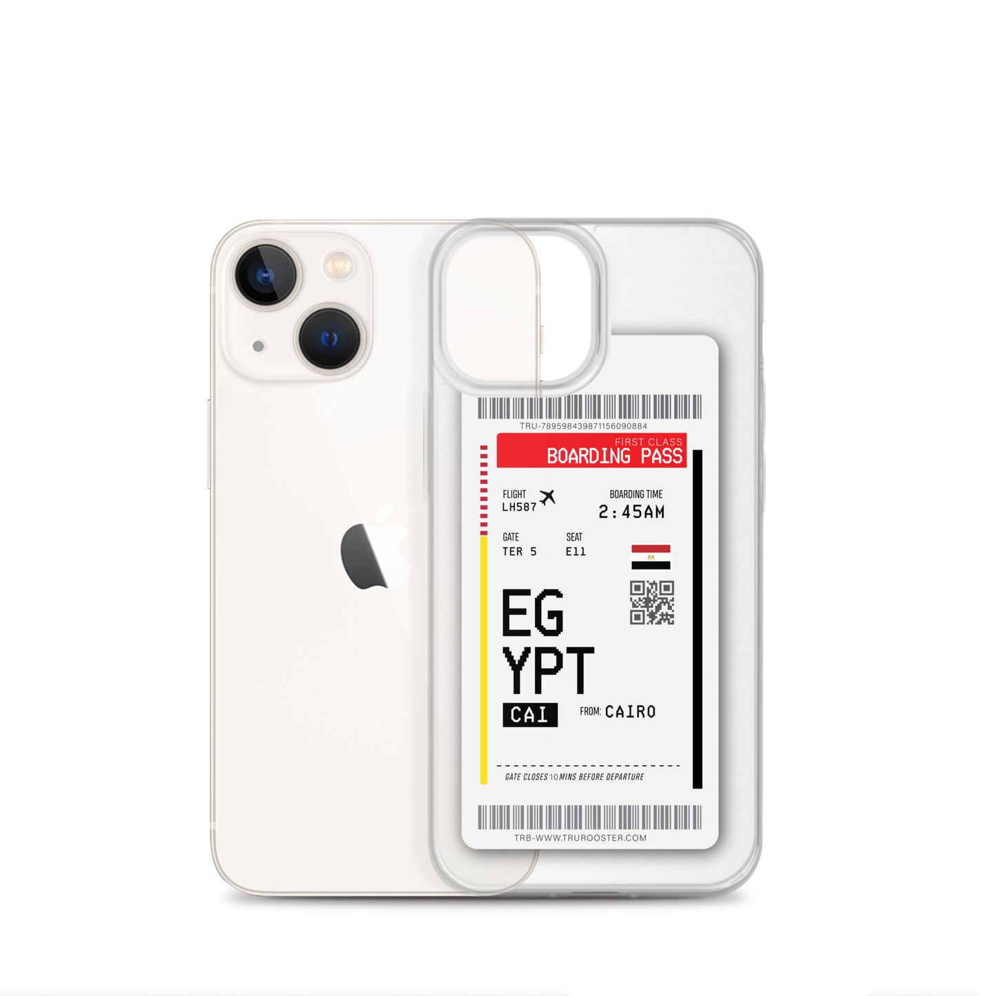 Egypt Transit Boarding Pass iPhone Case