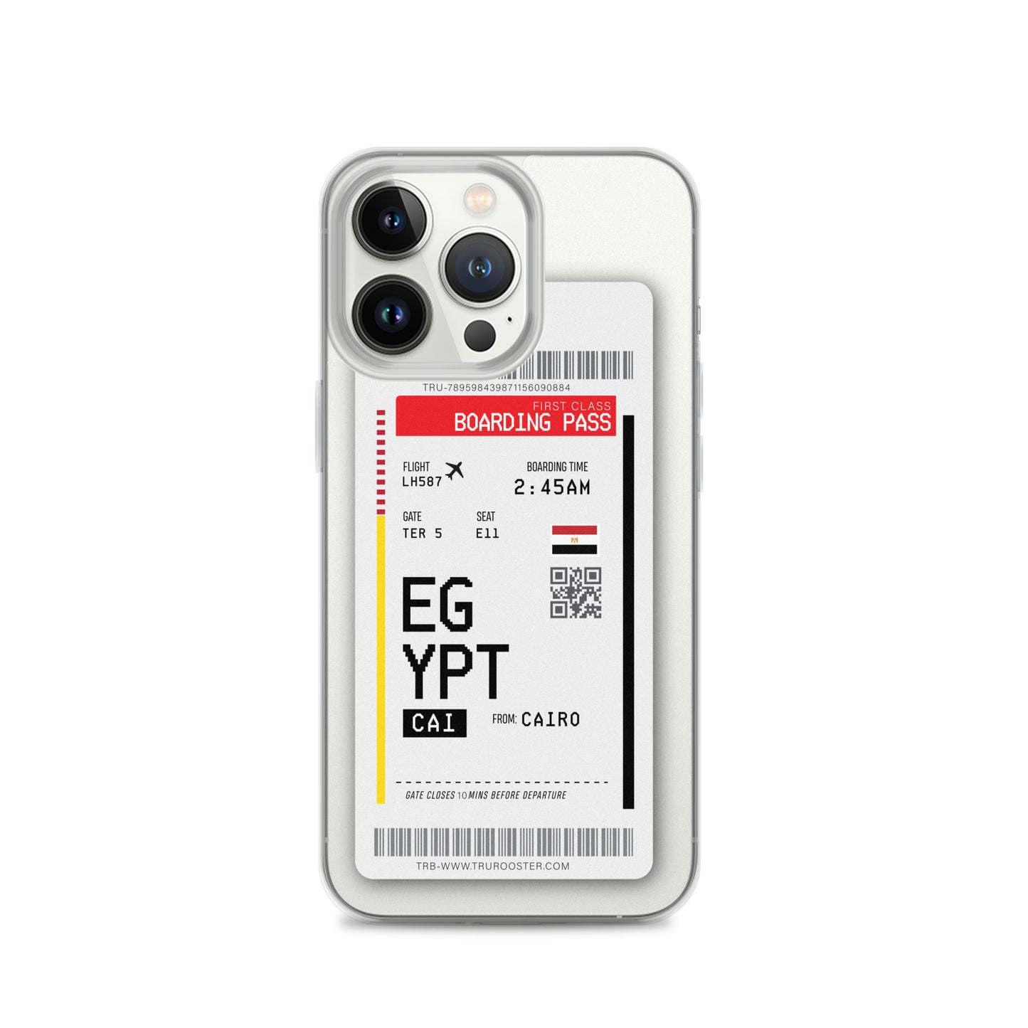 Egypt Transit Boarding Pass iPhone Case
