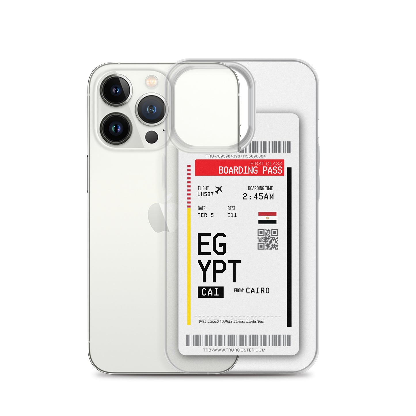 Egypt Transit Boarding Pass iPhone Case