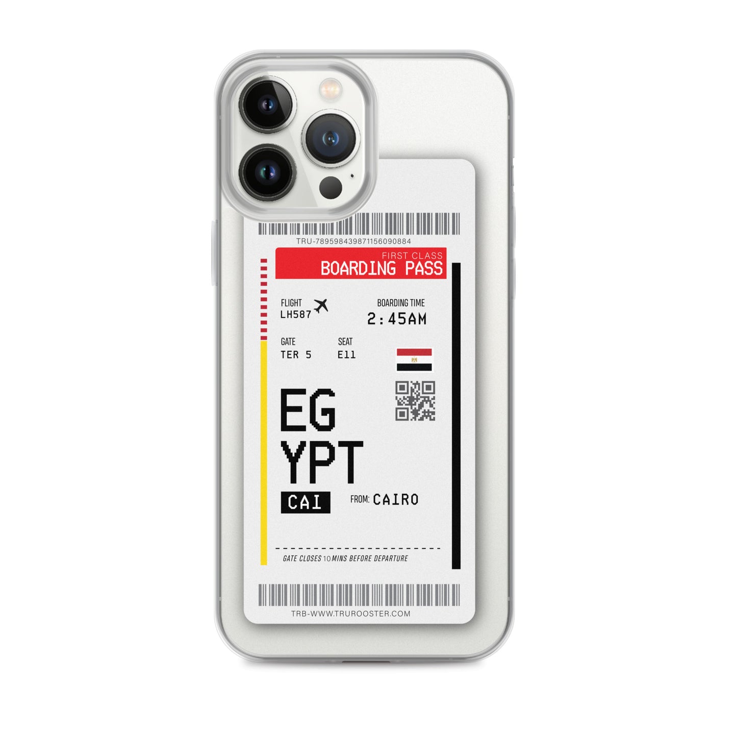 Egypt Transit Boarding Pass iPhone Case