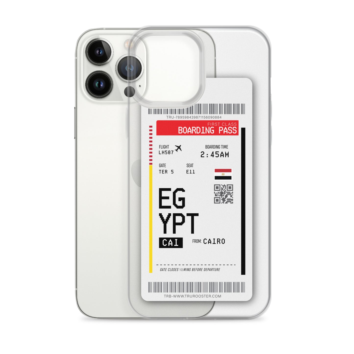 Egypt Transit Boarding Pass iPhone Case