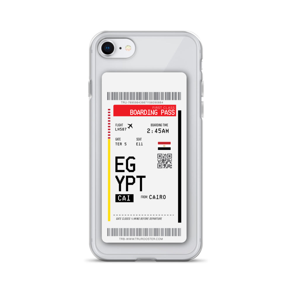 Egypt Transit Boarding Pass iPhone Case
