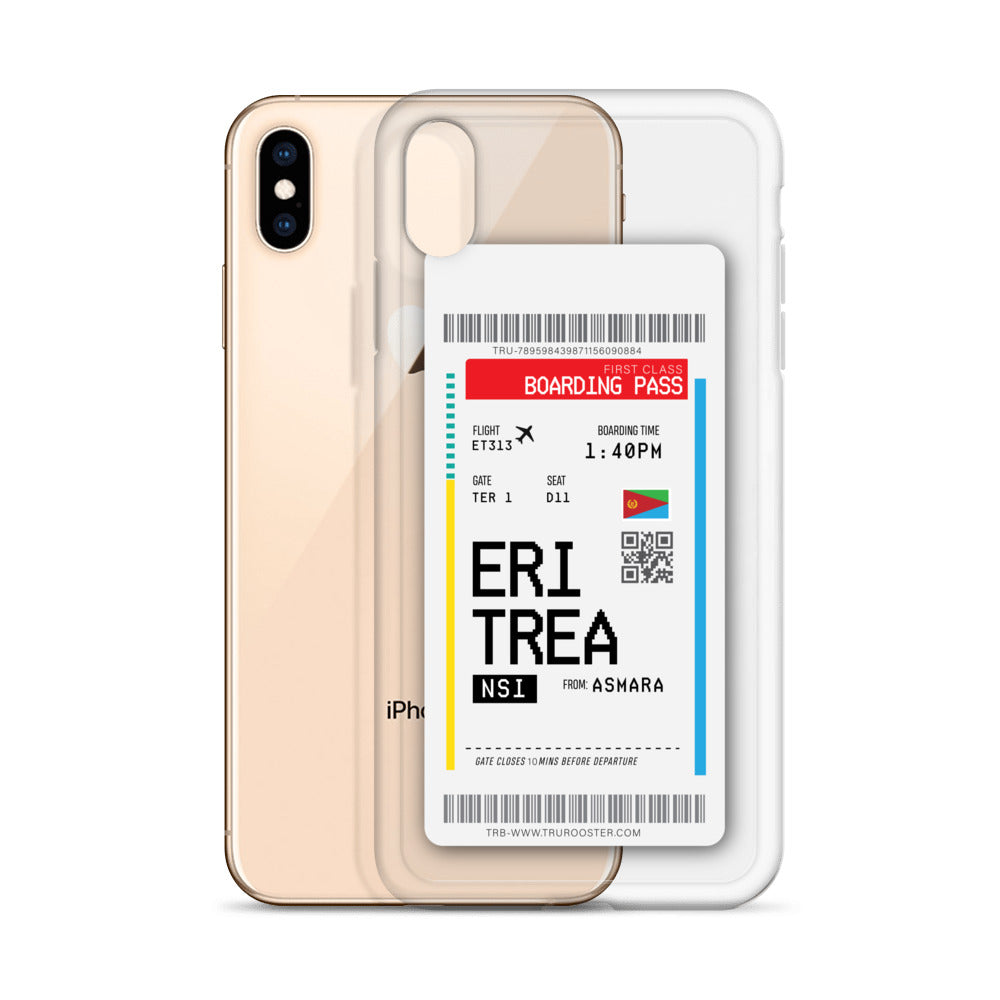 Eritrea Transit Boarding Pass iPhone Case