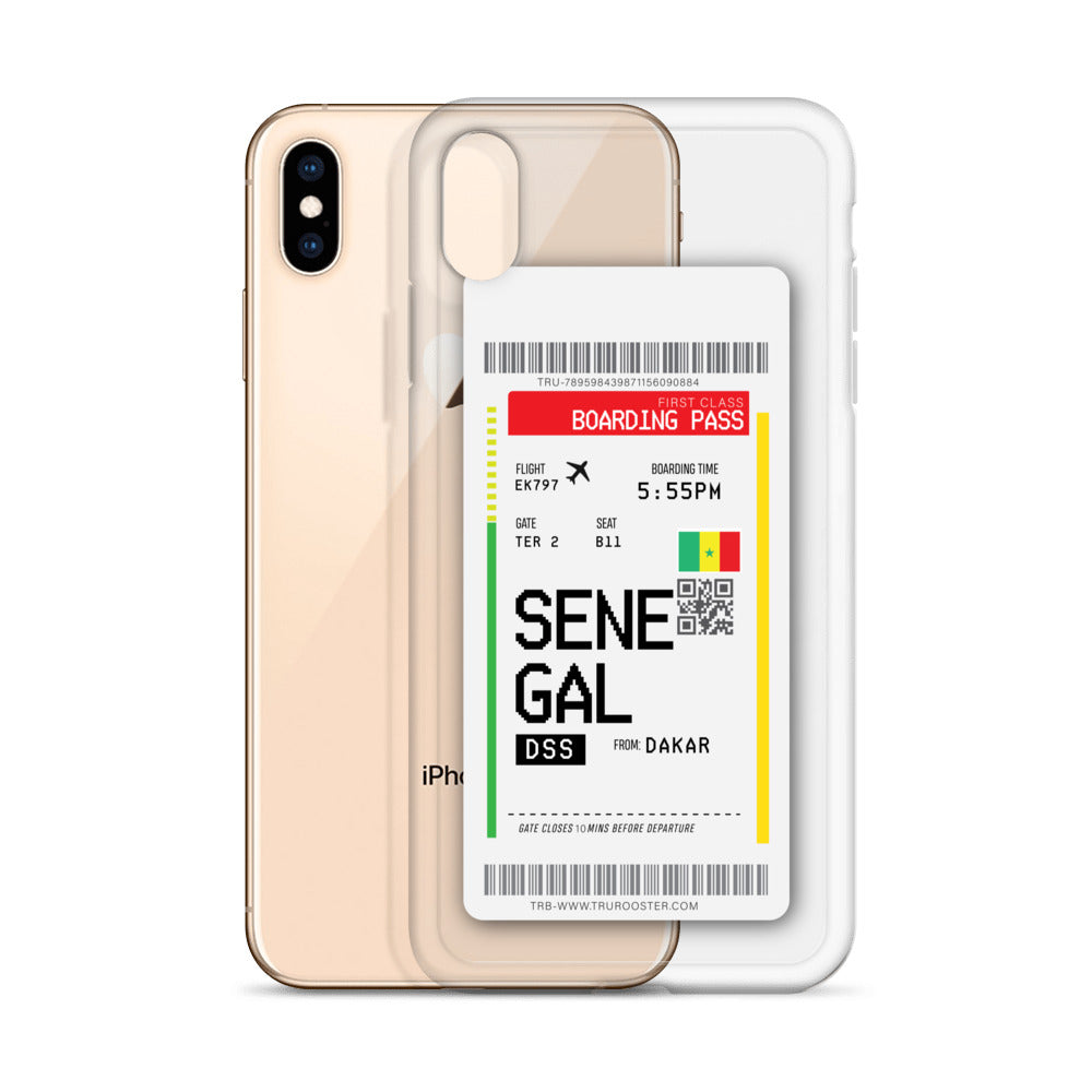 Senegal Transit Boarding pass iPhone Case iPhone Case