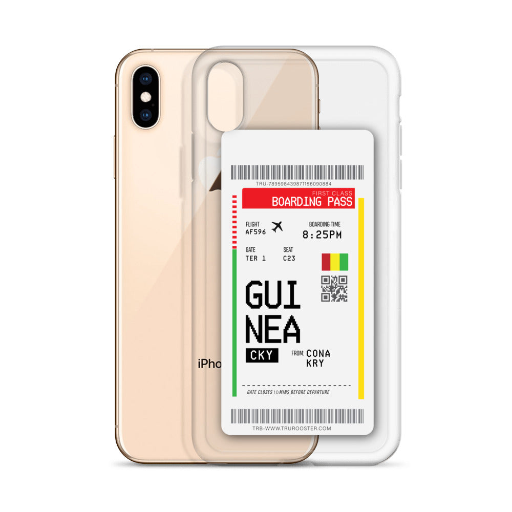 Guinea Transit Boarding pass iPhone Case