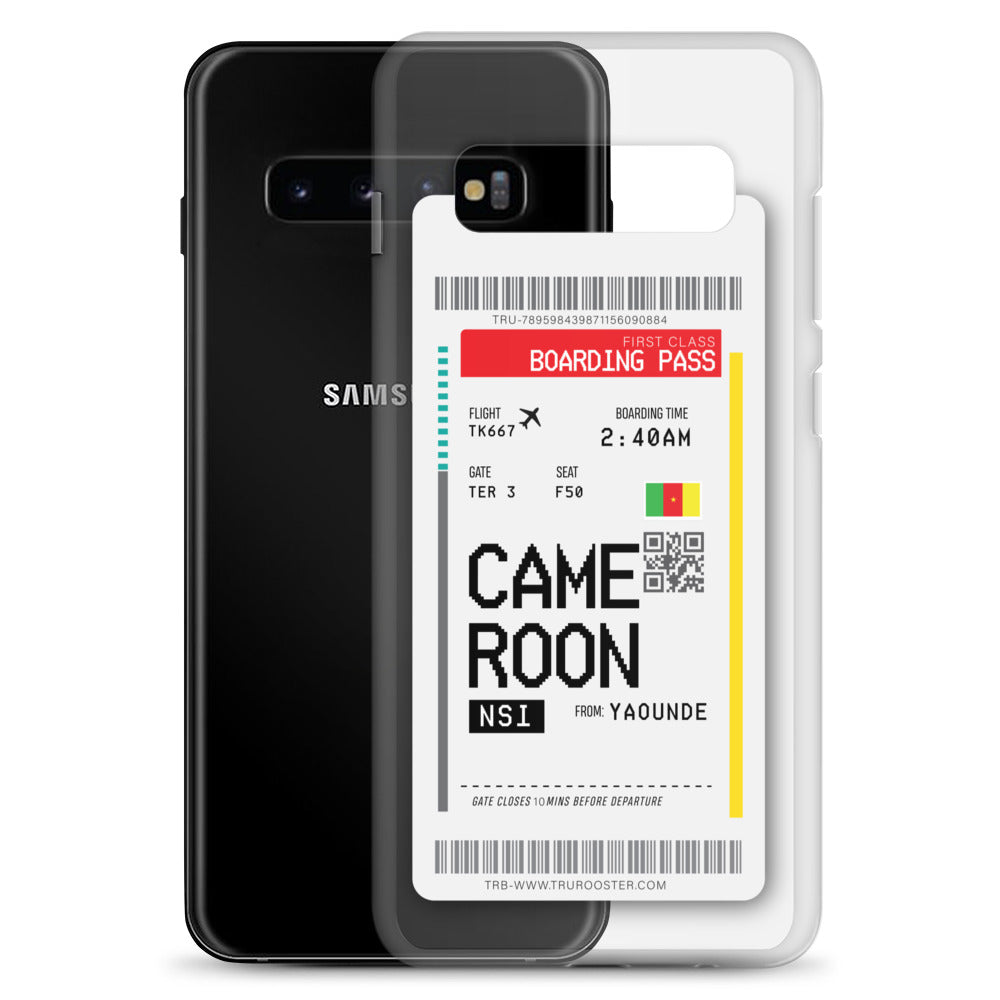 Cameroon Transit Boarding Pass Samsung Case