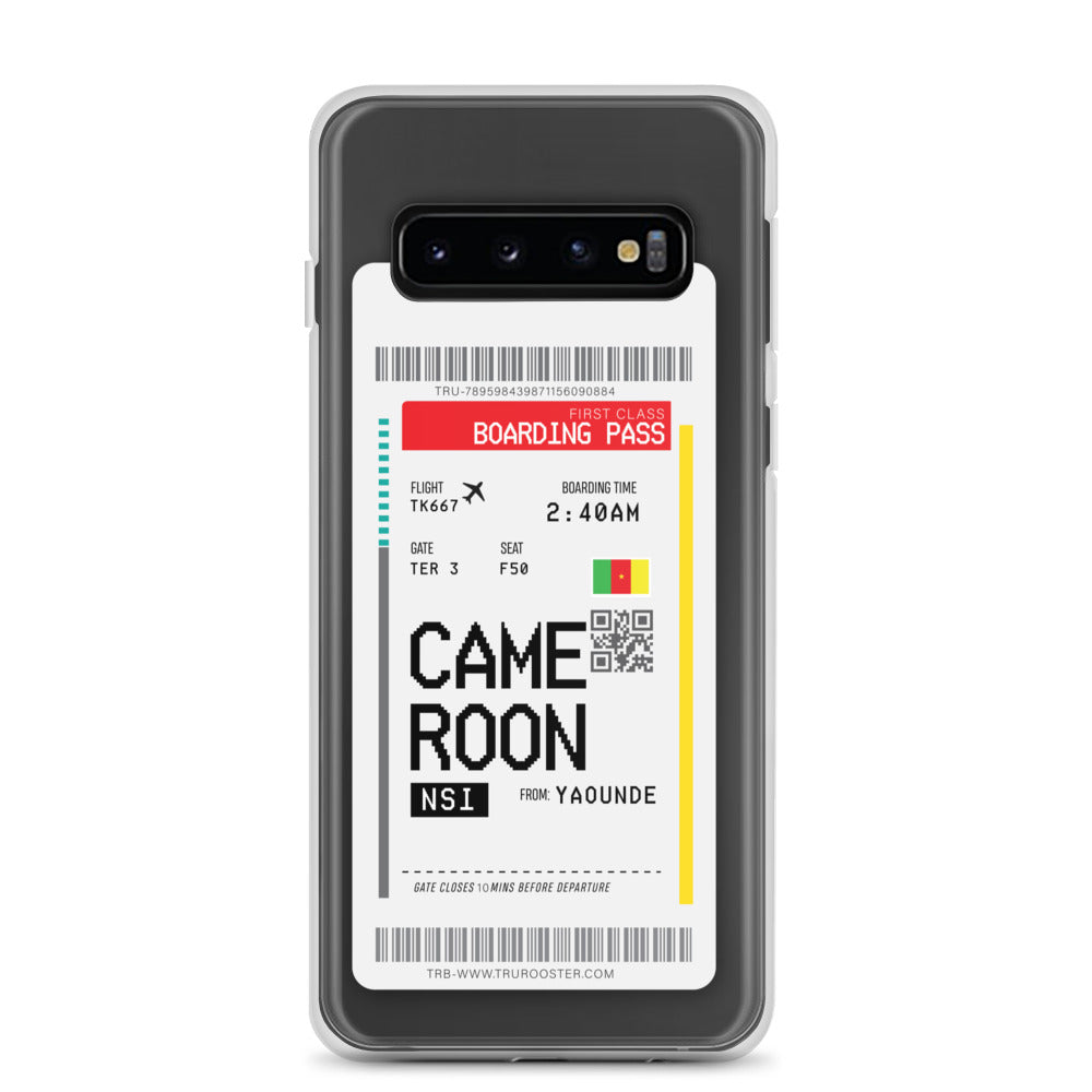 Cameroon Transit Boarding Pass Samsung Case