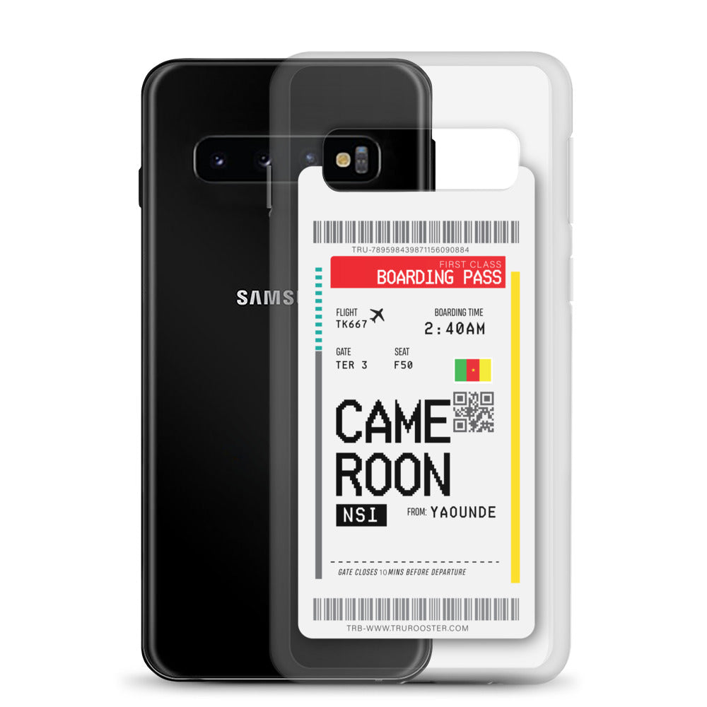 Cameroon Transit Boarding Pass Samsung Case