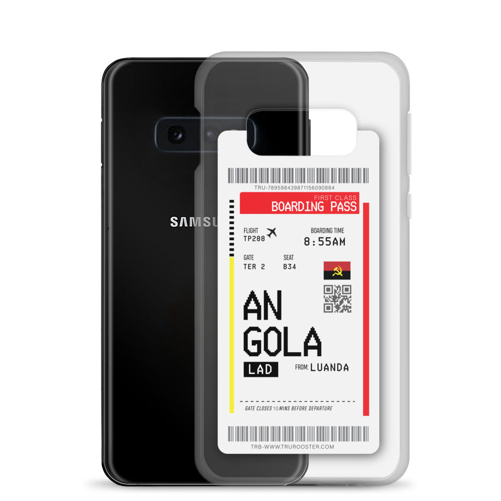 Angola Transit Boarding Pass Samsung Case