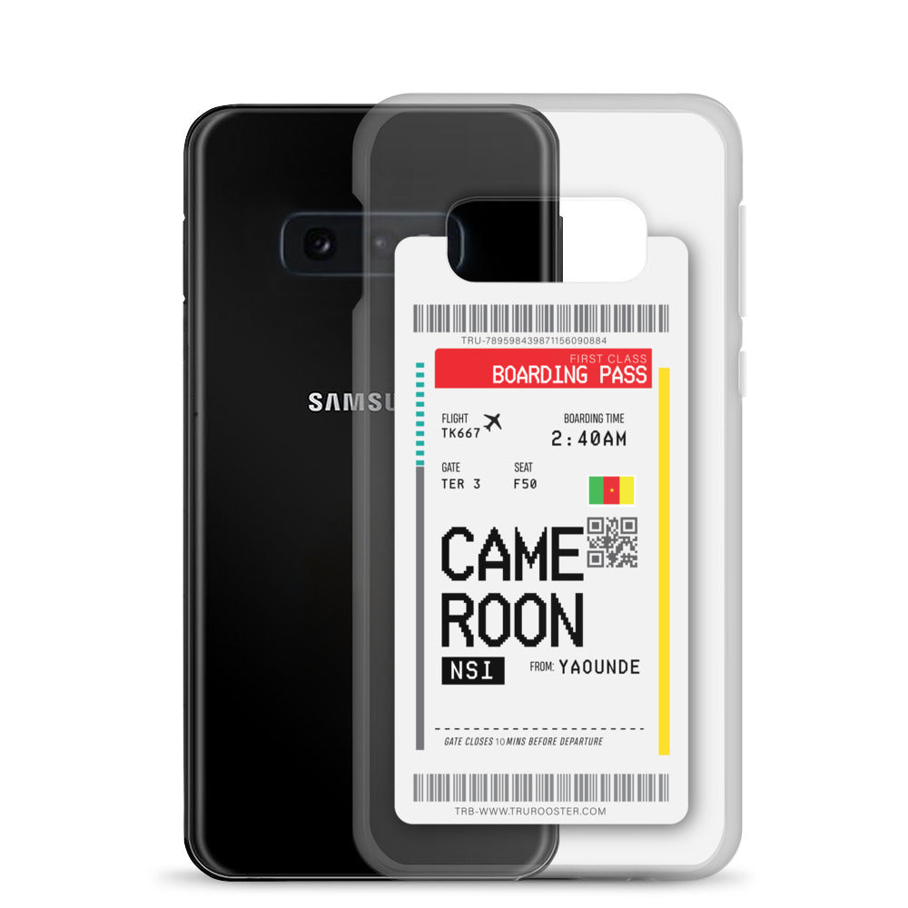 Cameroon Transit Boarding Pass Samsung Case