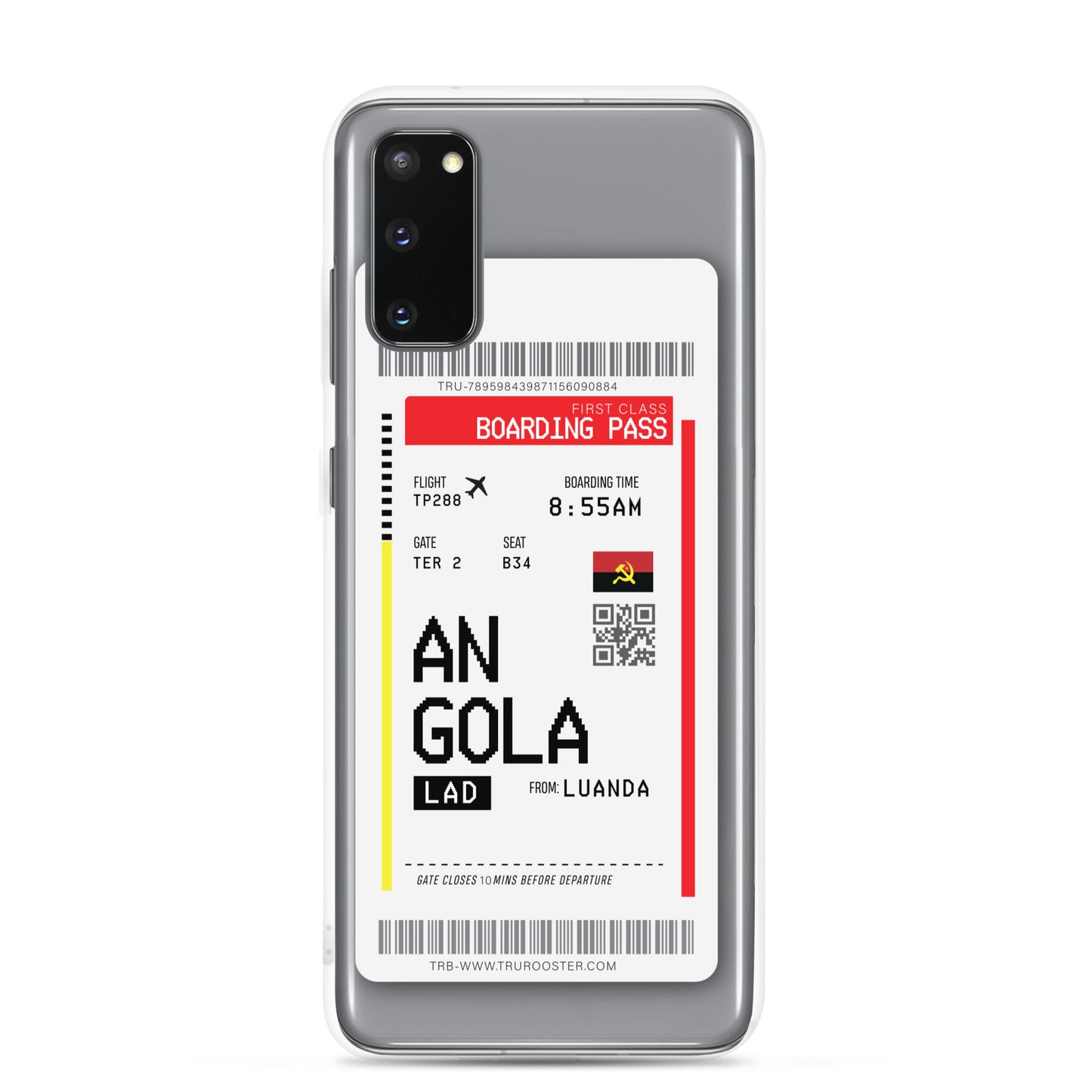 Angola Transit Boarding Pass Samsung Case