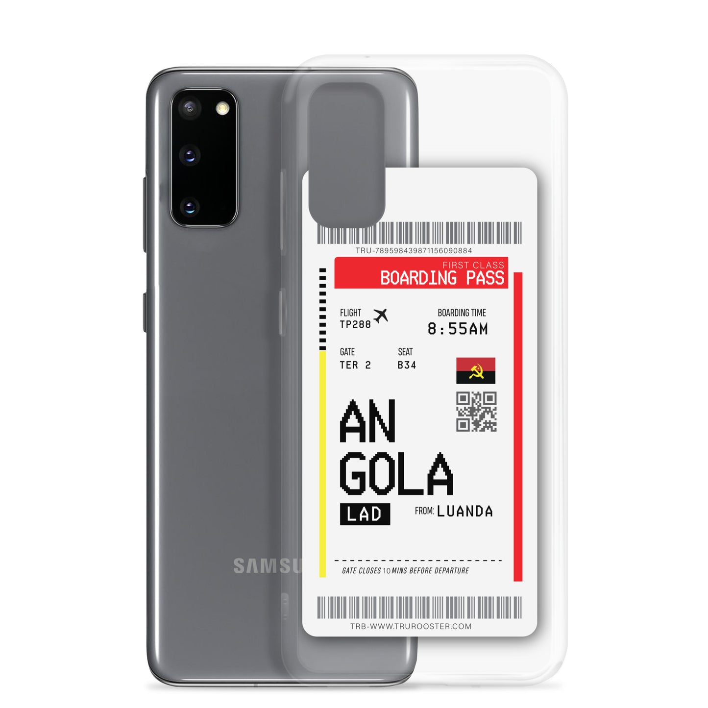 Angola Transit Boarding Pass Samsung Case