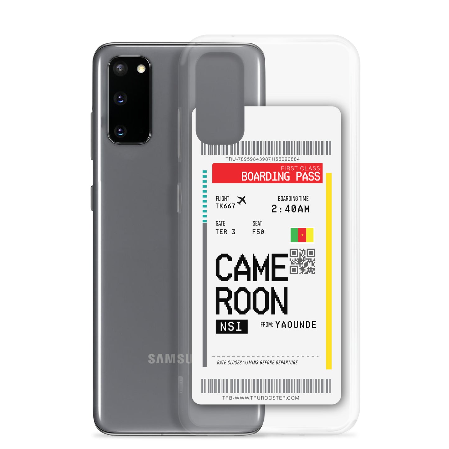 Cameroon Transit Boarding Pass Samsung Case
