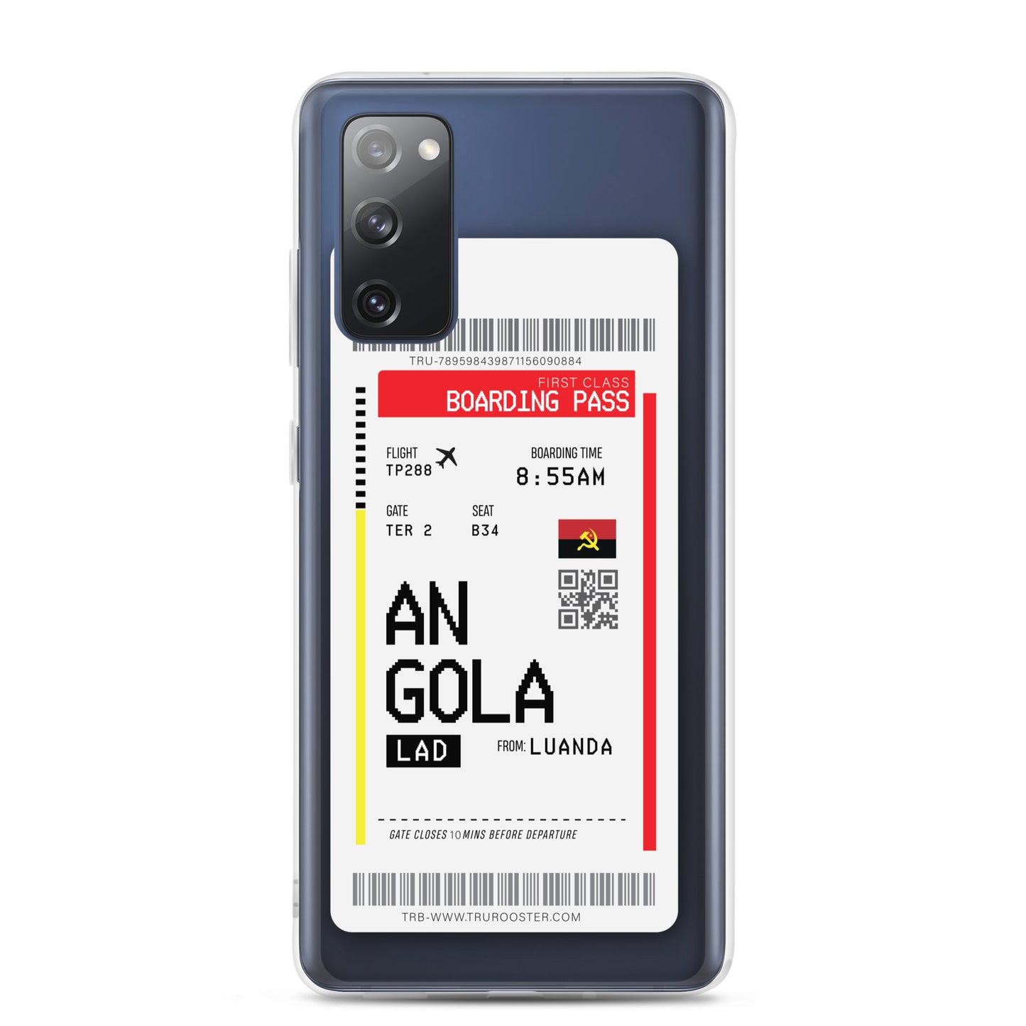 Angola Transit Boarding Pass Samsung Case