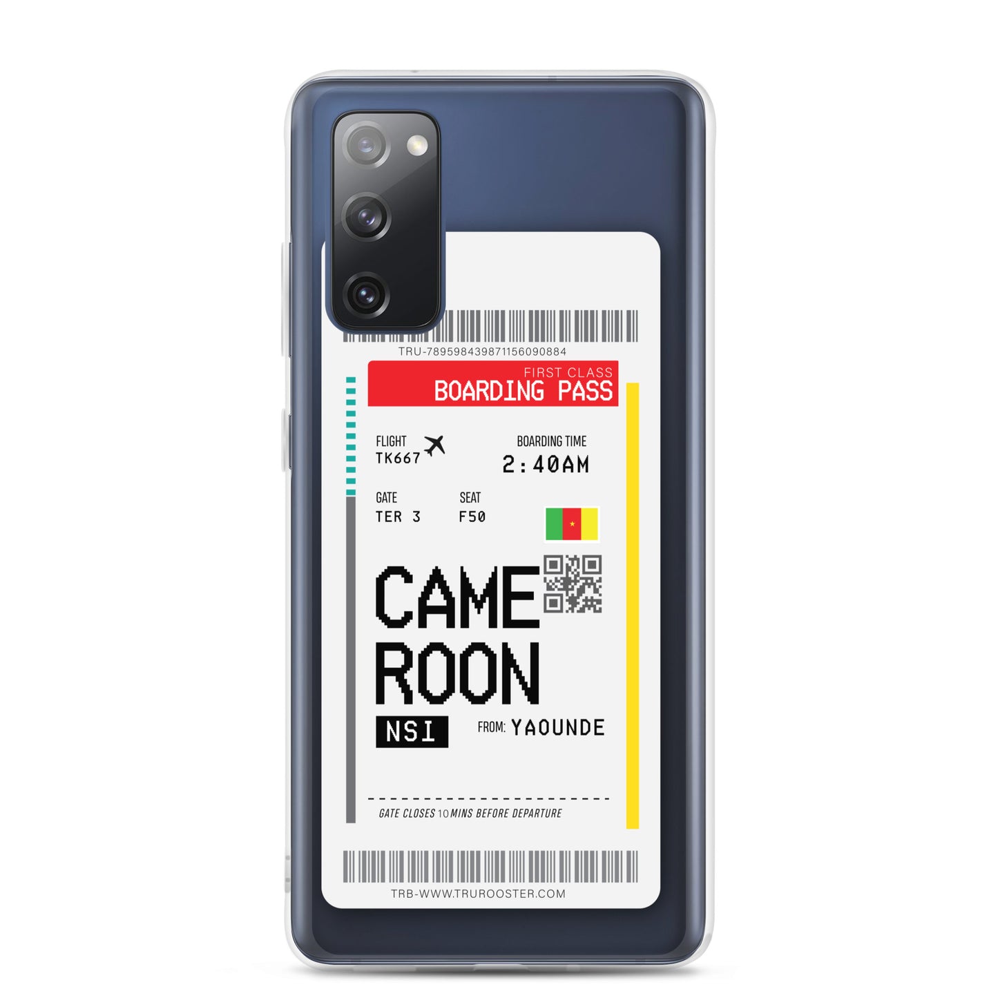 Cameroon Transit Boarding Pass Samsung Case