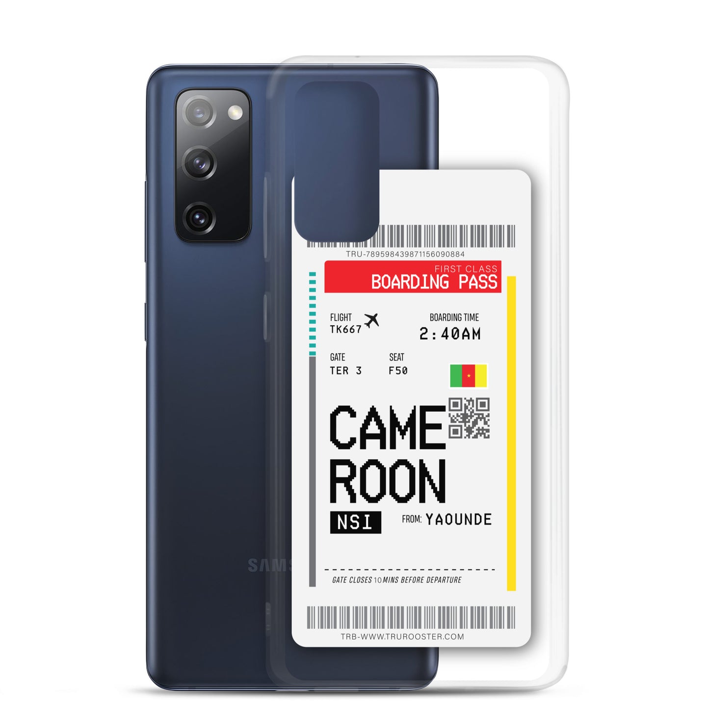 Cameroon Transit Boarding Pass Samsung Case