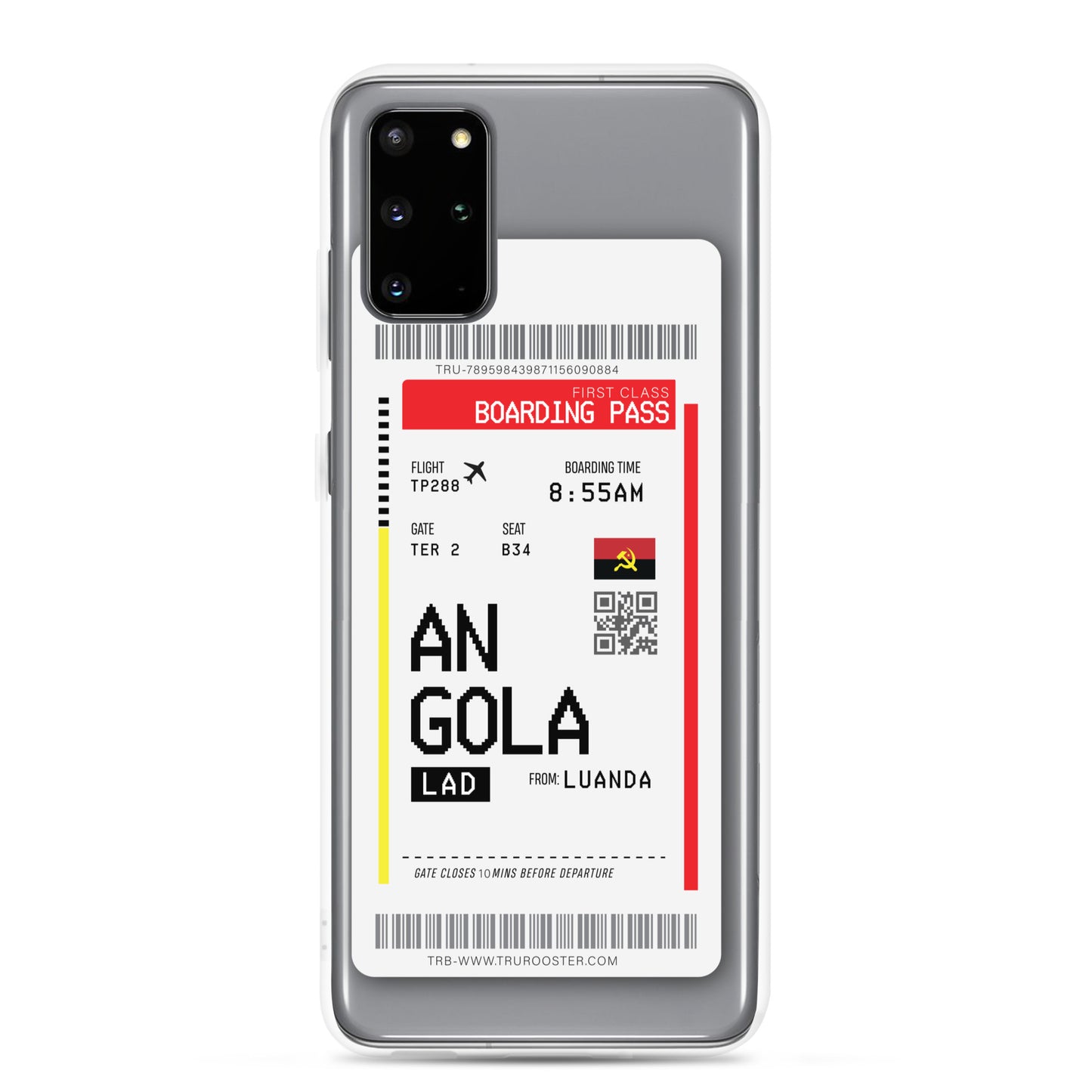 Angola Transit Boarding Pass Samsung Case