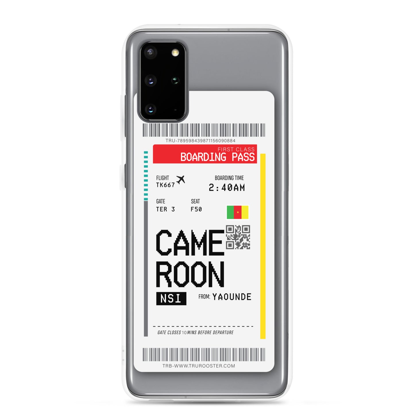 Cameroon Transit Boarding Pass Samsung Case