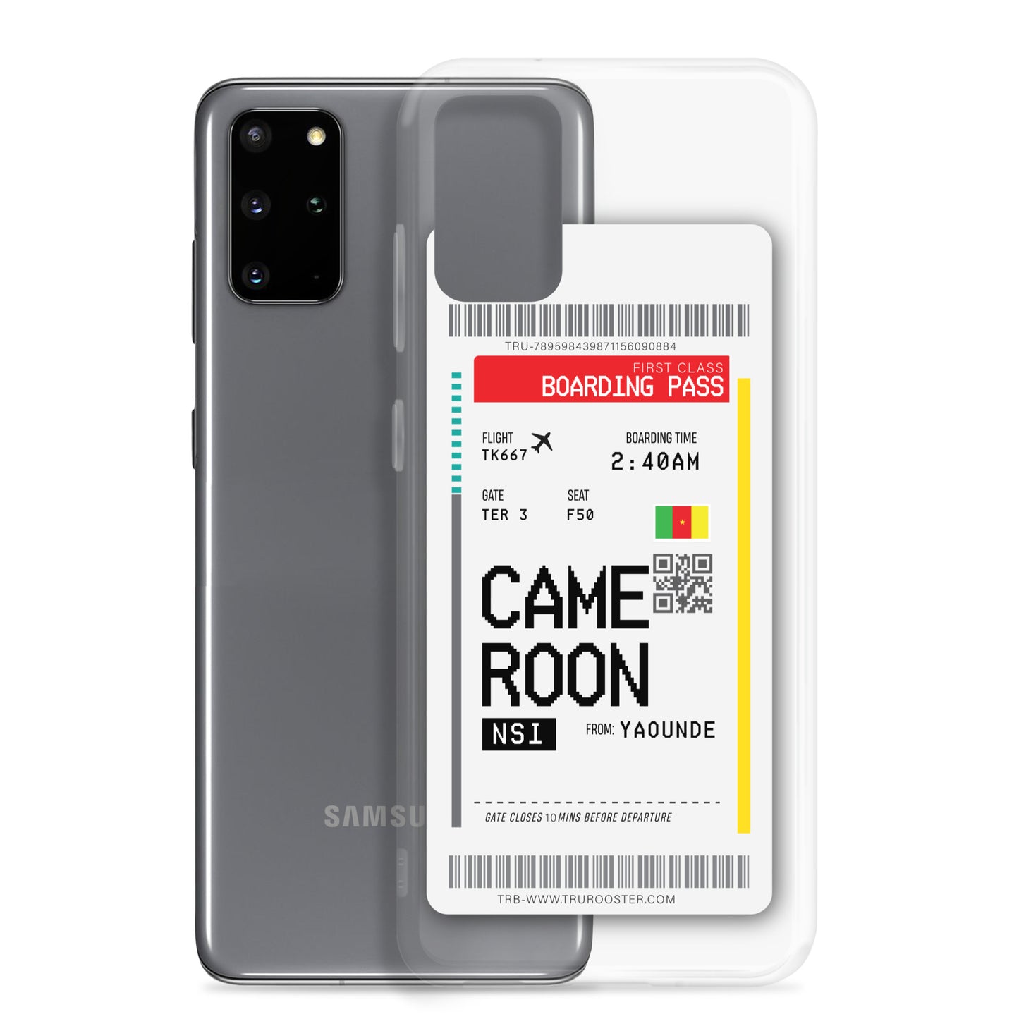 Cameroon Transit Boarding Pass Samsung Case