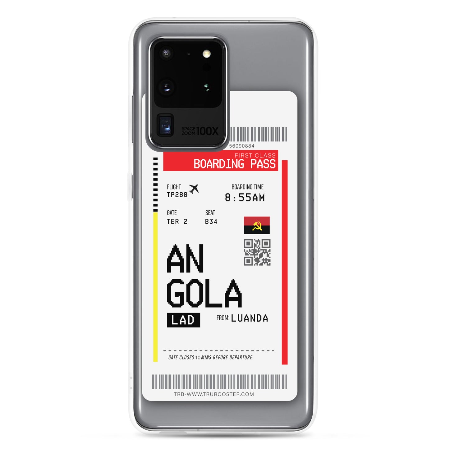 Angola Transit Boarding Pass Samsung Case