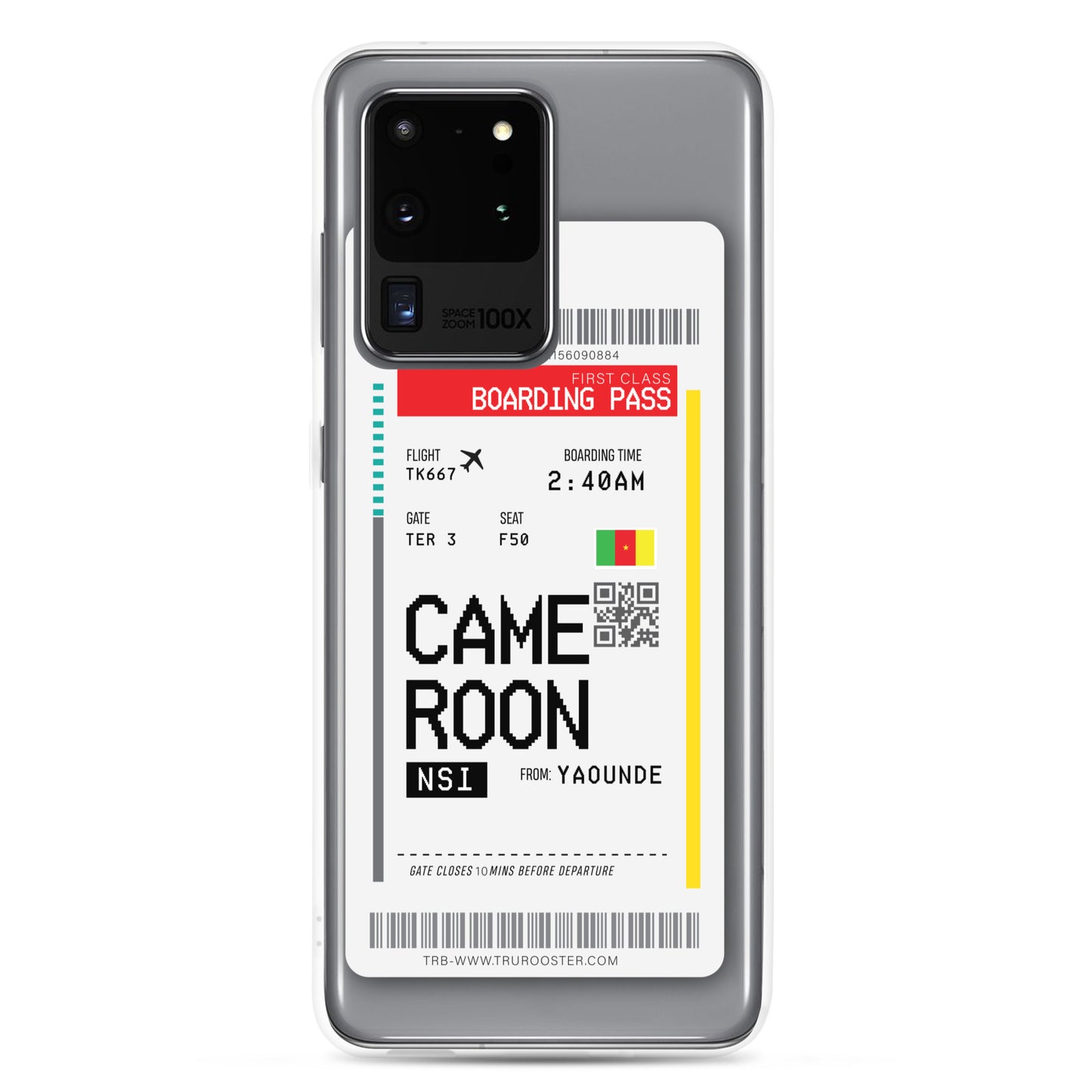 Cameroon Transit Boarding Pass Samsung Case