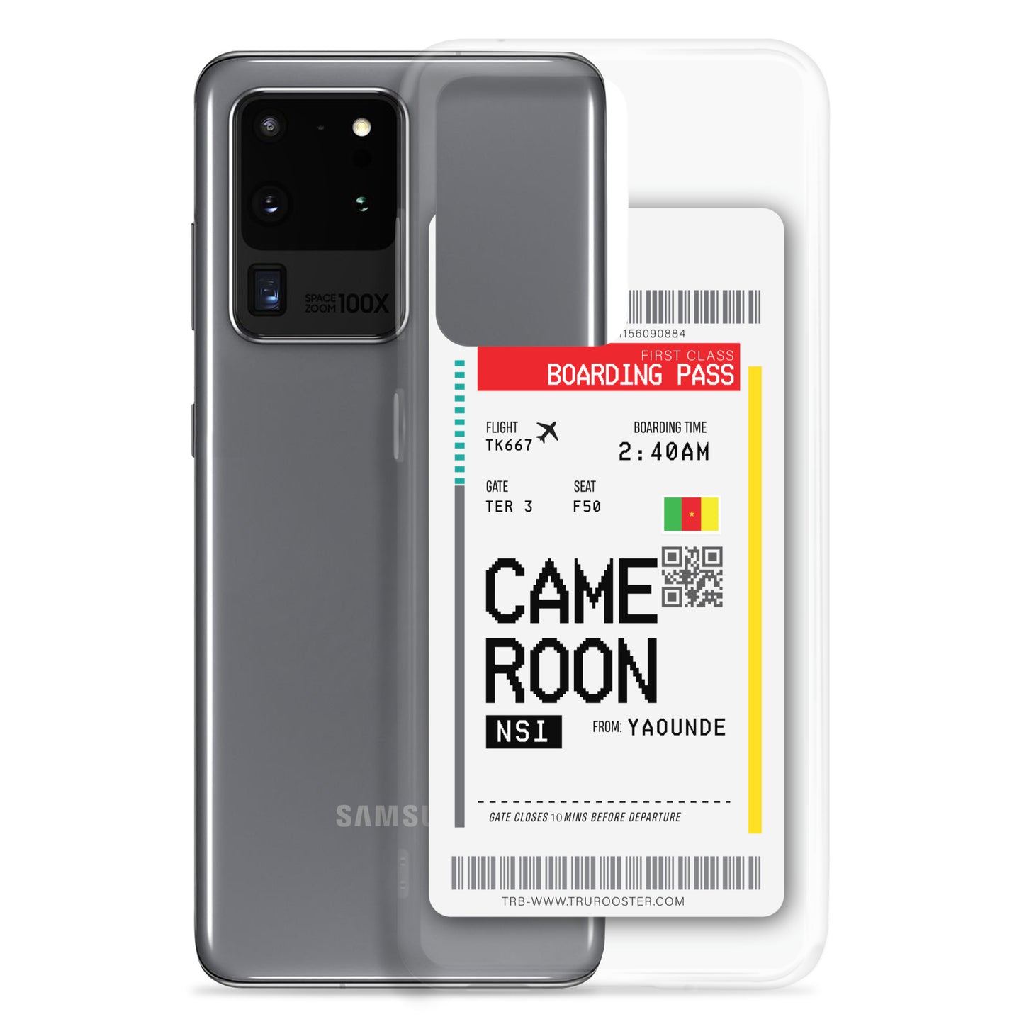 Cameroon Transit Boarding Pass Samsung Case