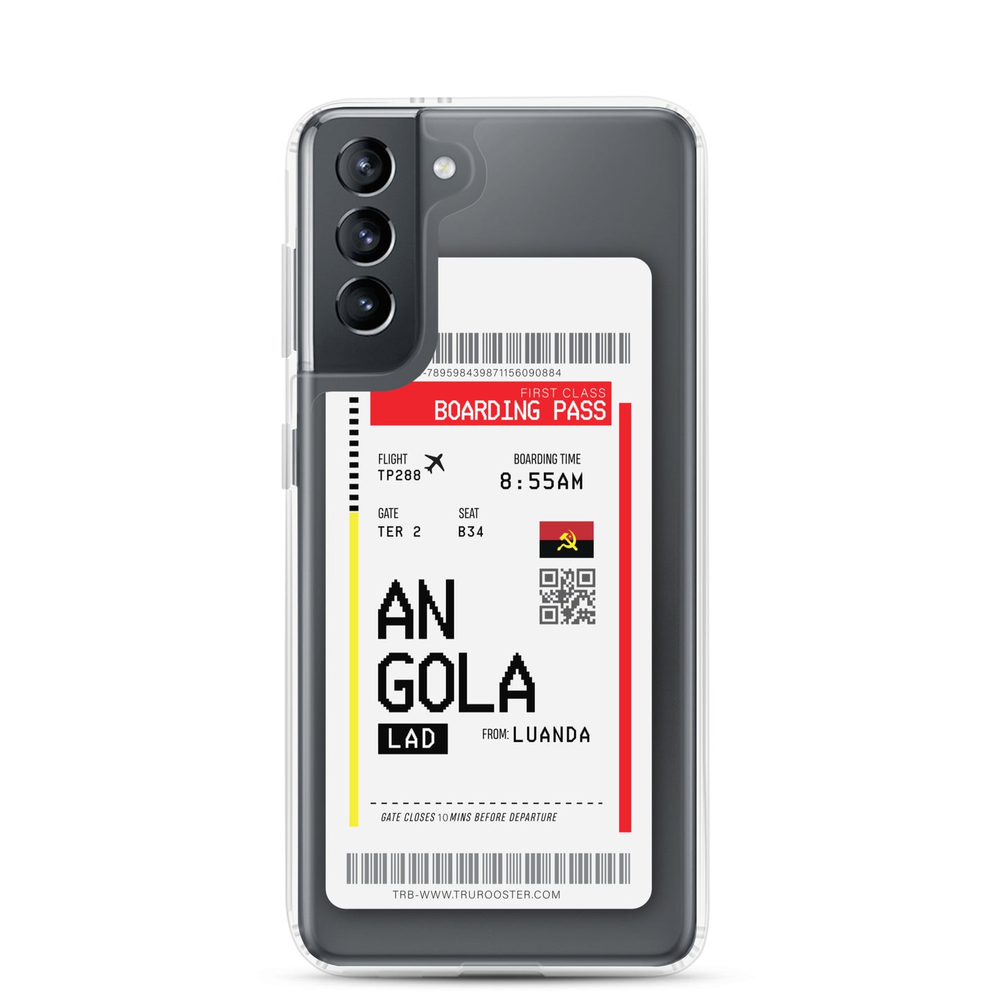 Angola Transit Boarding Pass Samsung Case