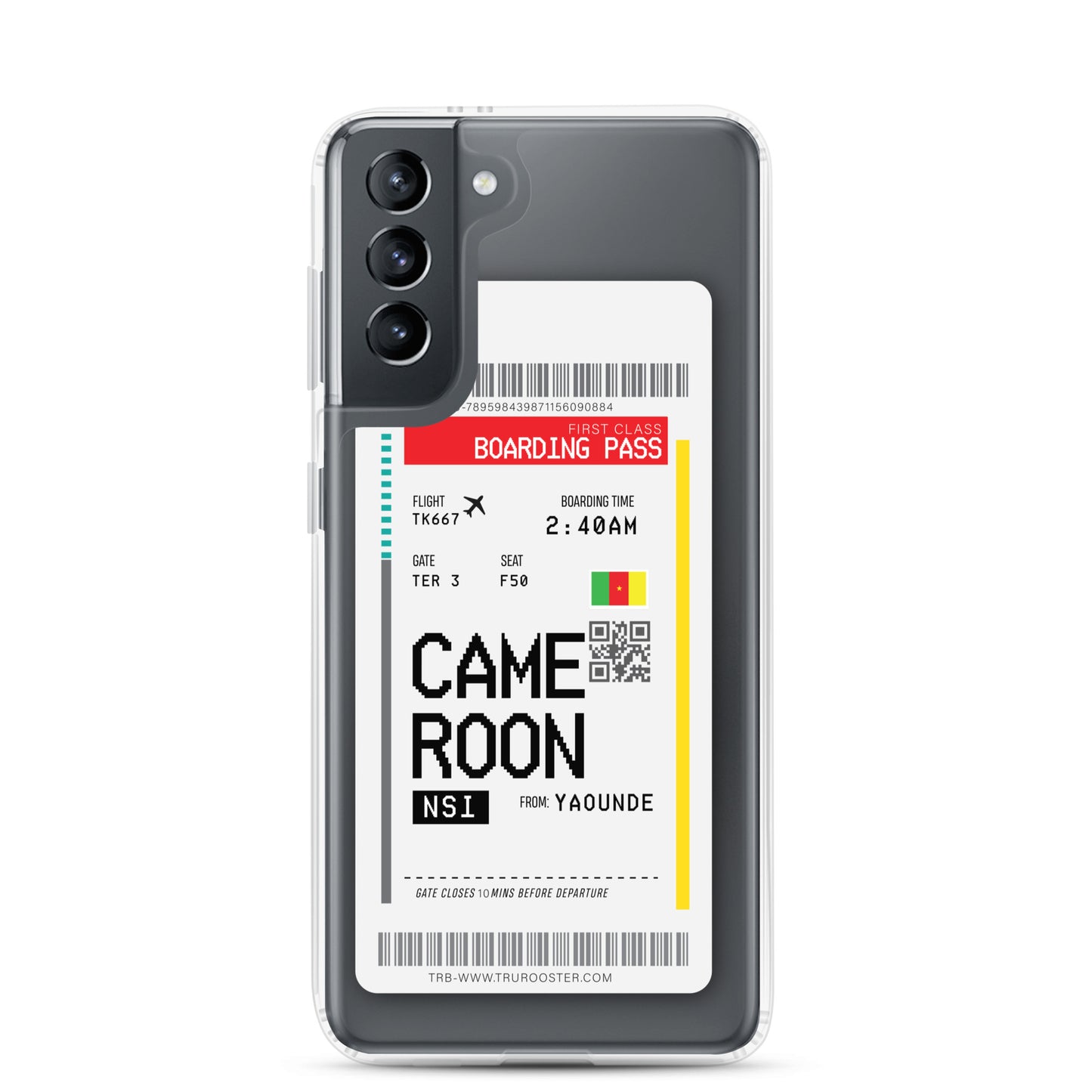 Cameroon Transit Boarding Pass Samsung Case