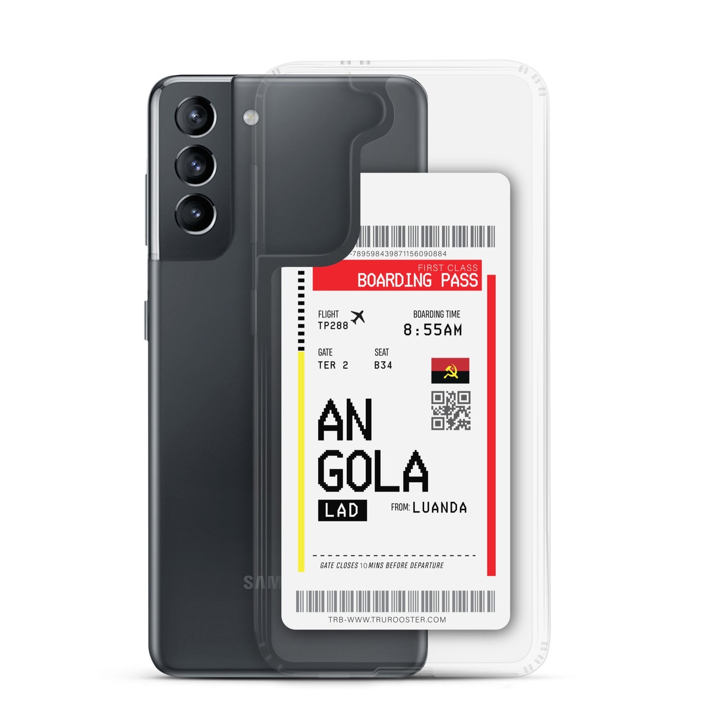 Angola Transit Boarding Pass Samsung Case