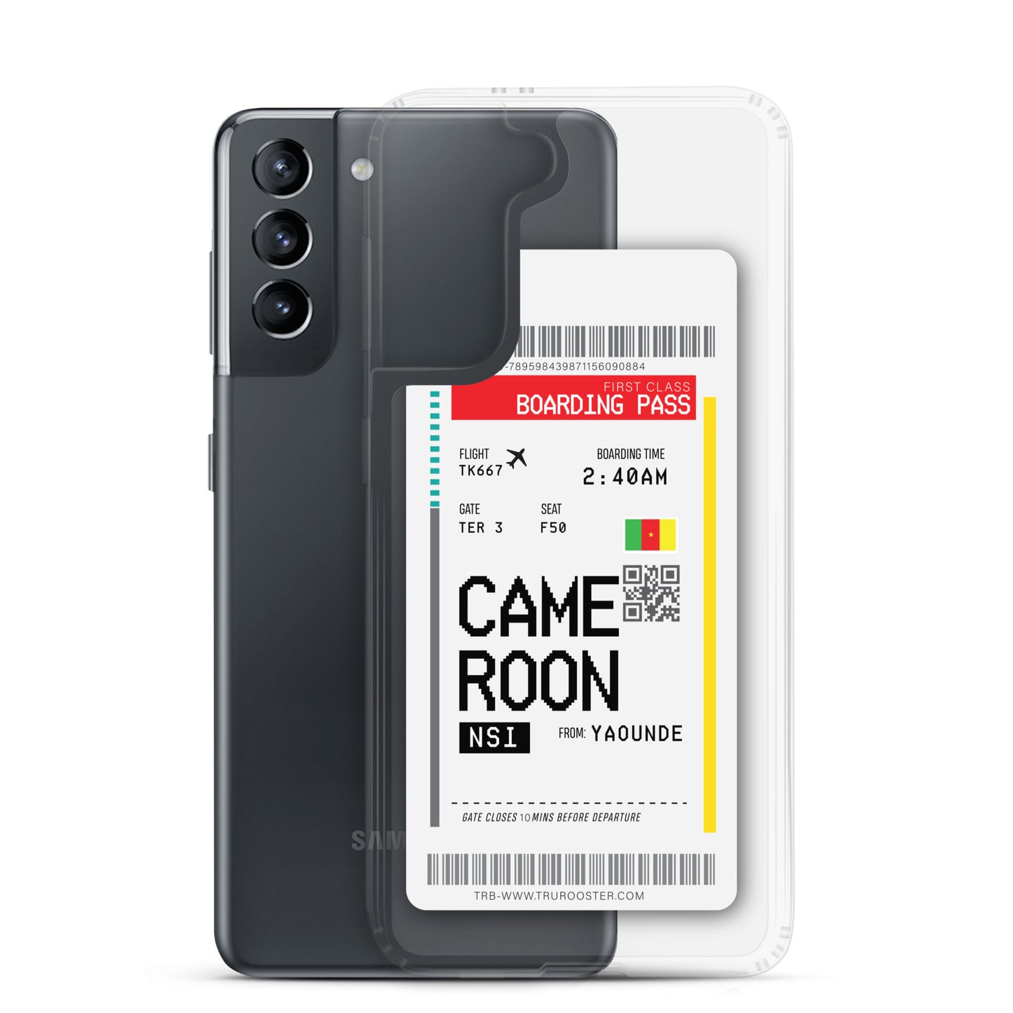 Cameroon Transit Boarding Pass Samsung Case