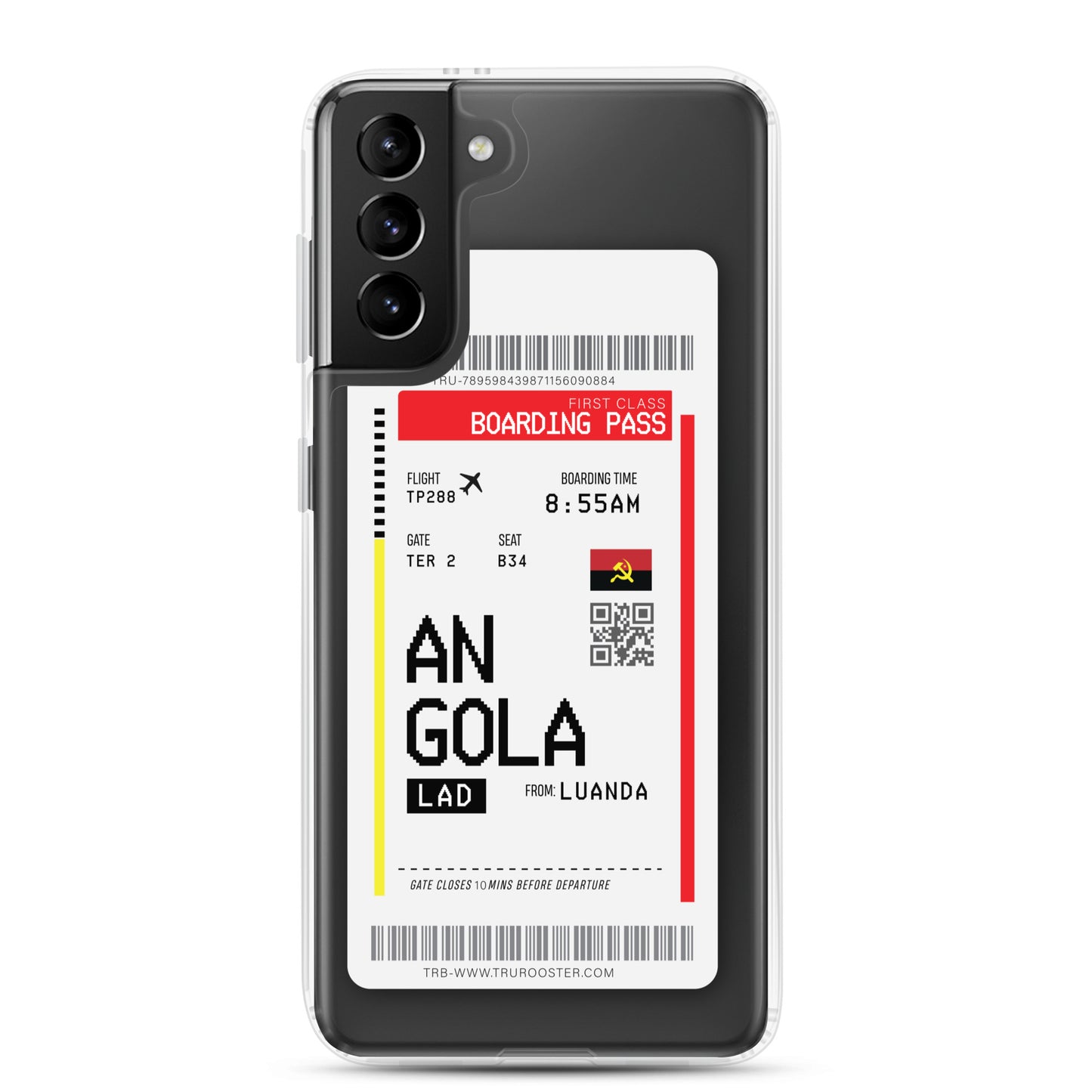 Angola Transit Boarding Pass Samsung Case