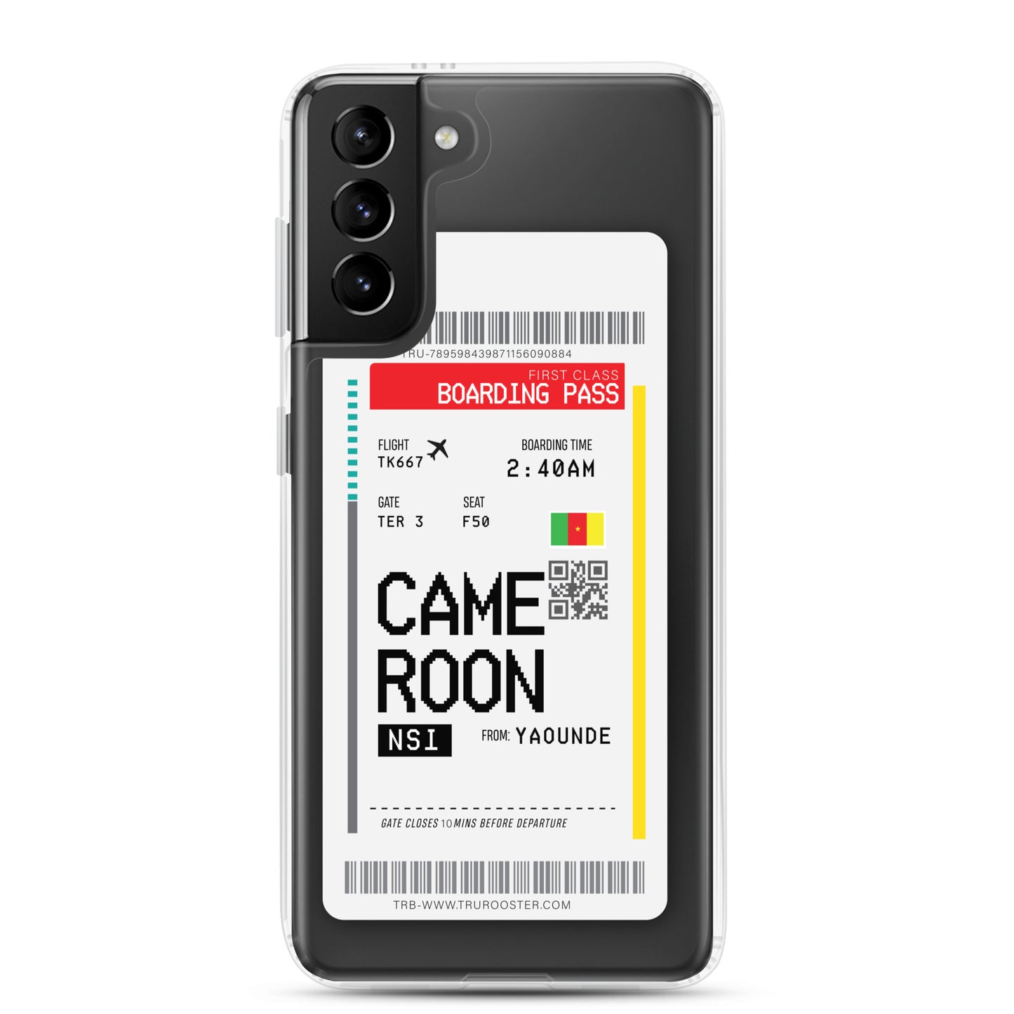 Cameroon Transit Boarding Pass Samsung Case