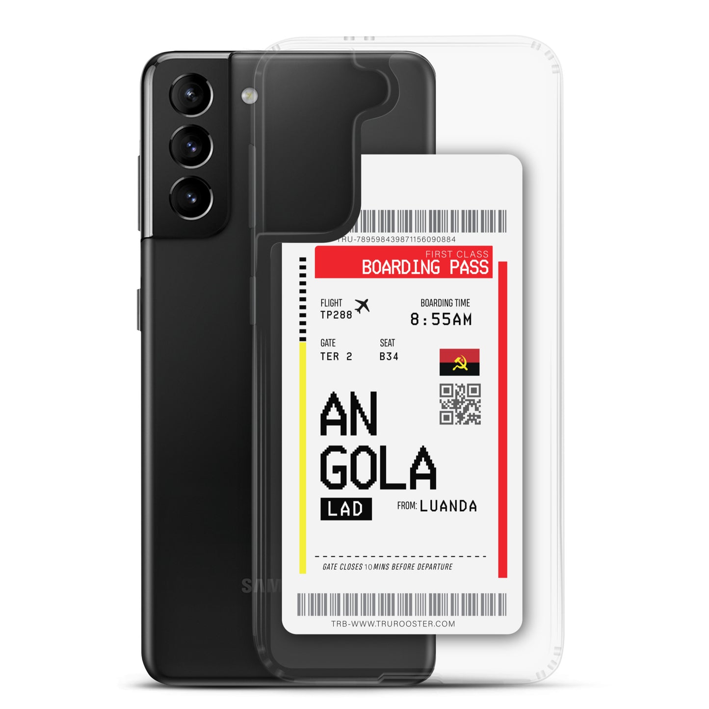 Angola Transit Boarding Pass Samsung Case