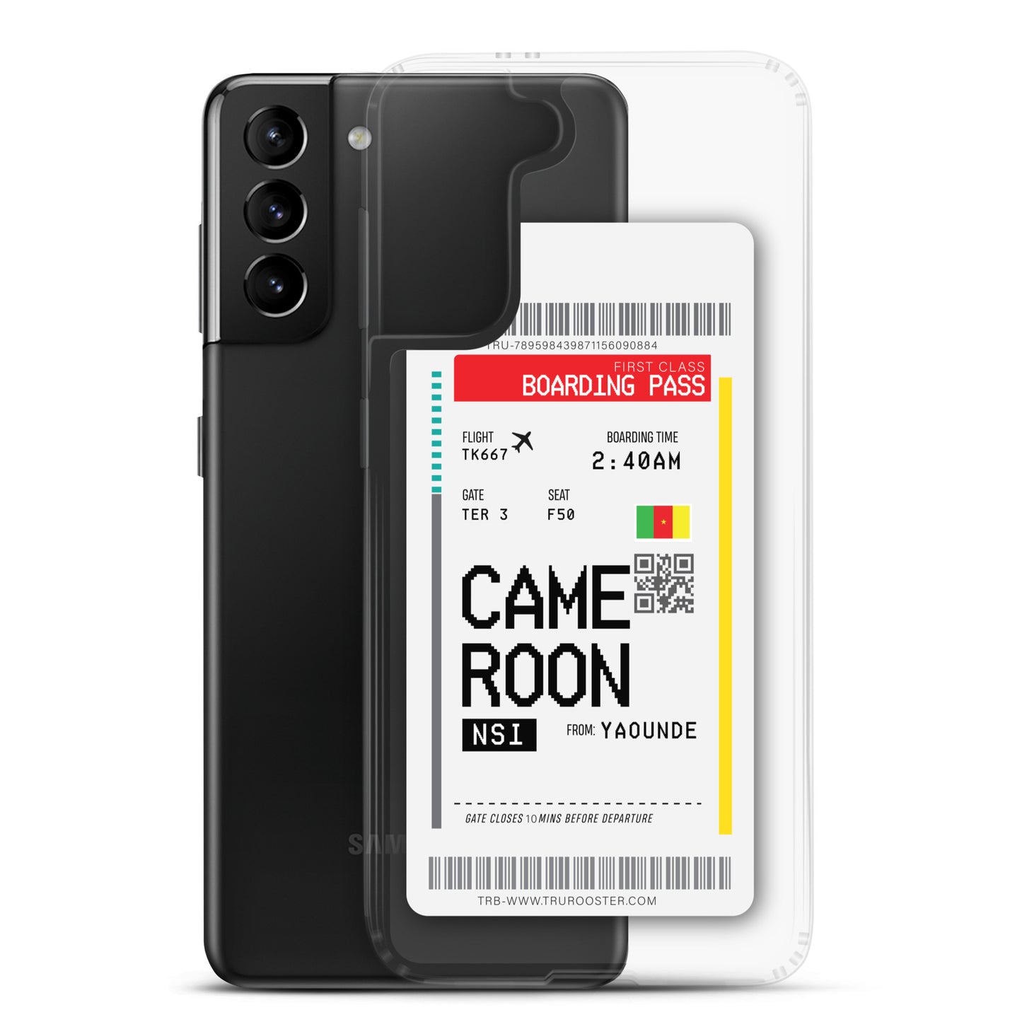 Cameroon Transit Boarding Pass Samsung Case