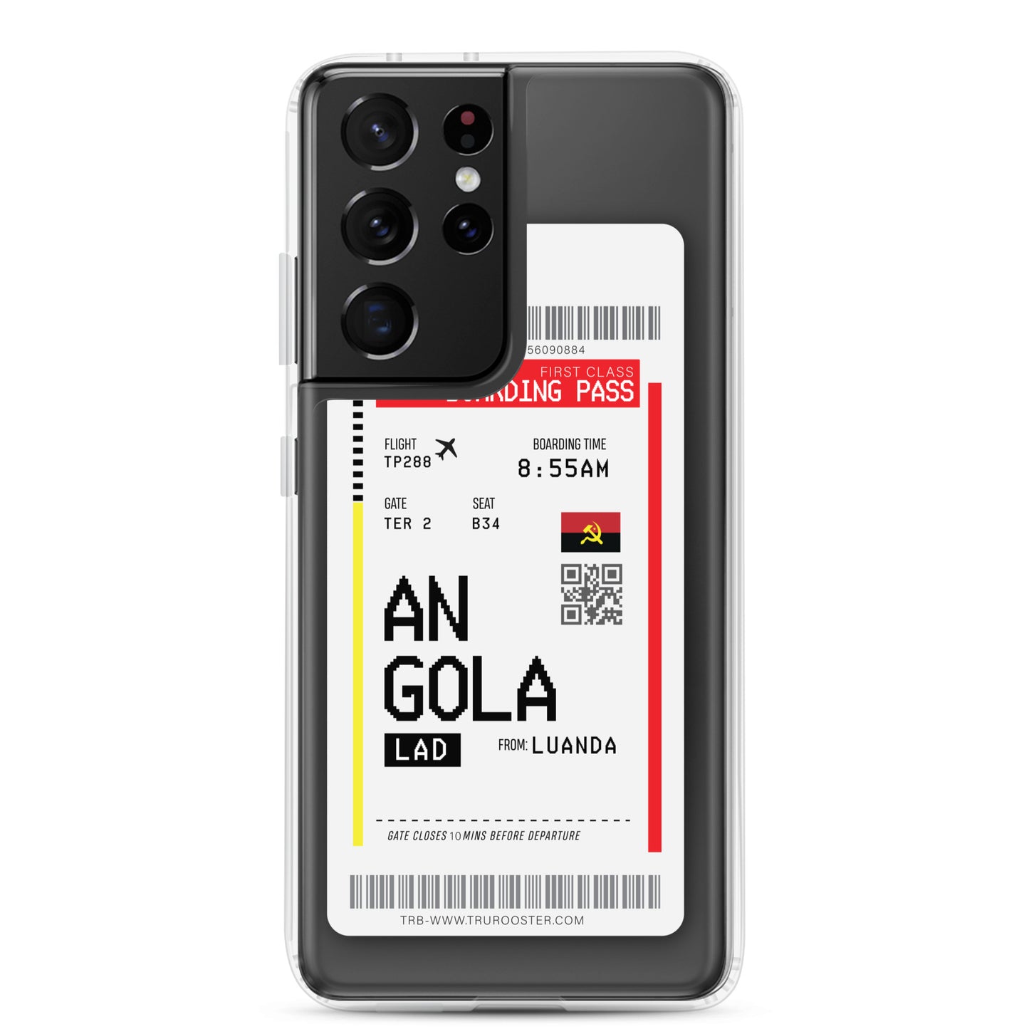 Angola Transit Boarding Pass Samsung Case