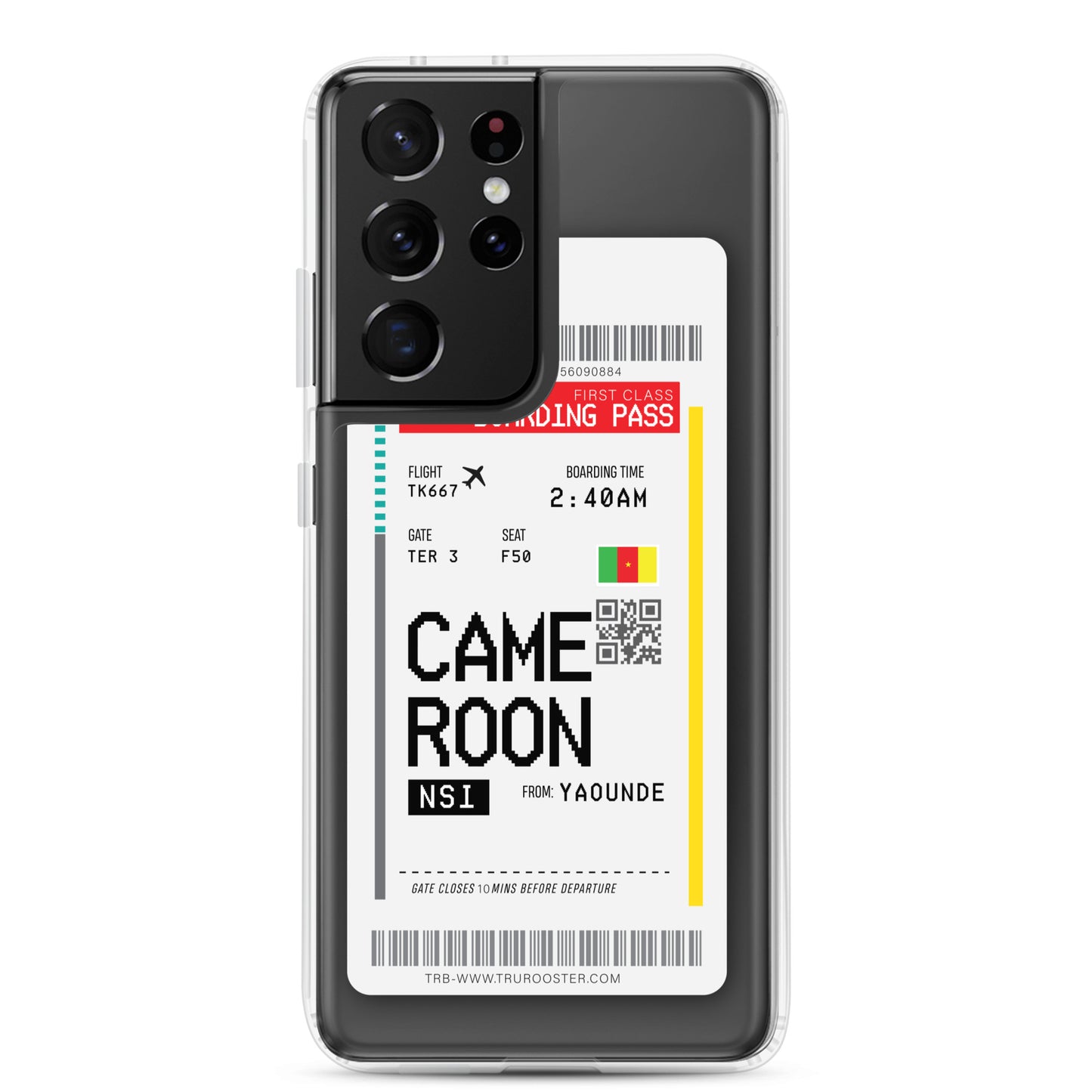Cameroon Transit Boarding Pass Samsung Case