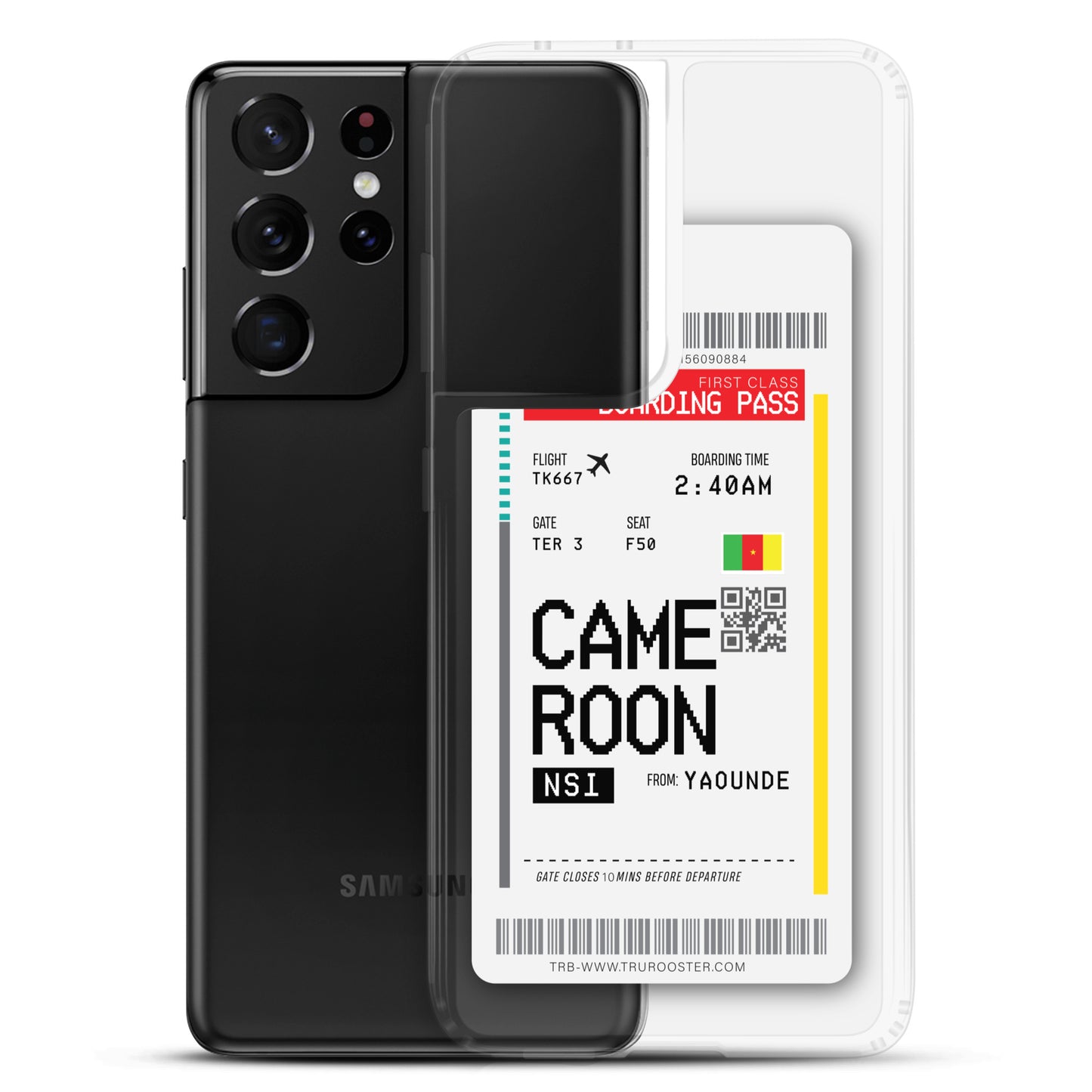 Cameroon Transit Boarding Pass Samsung Case