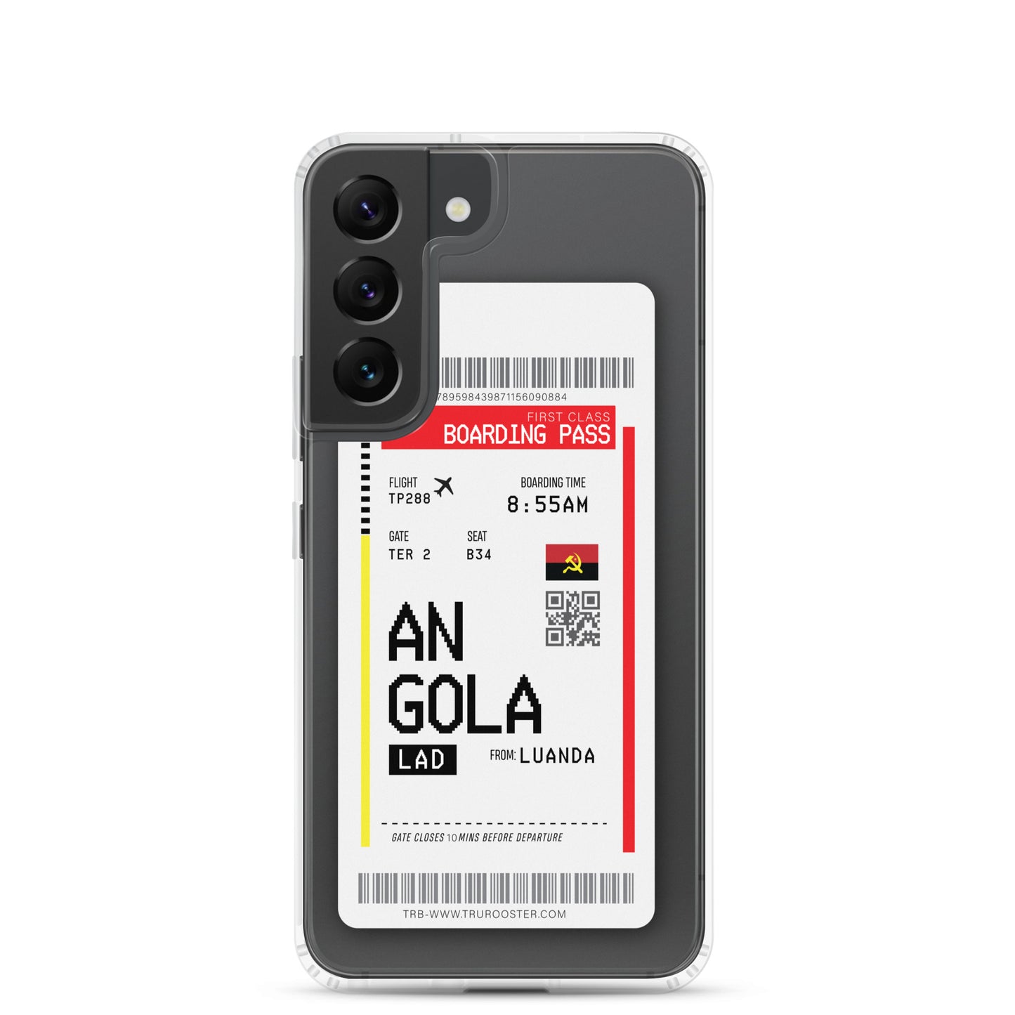 Angola Transit Boarding Pass Samsung Case