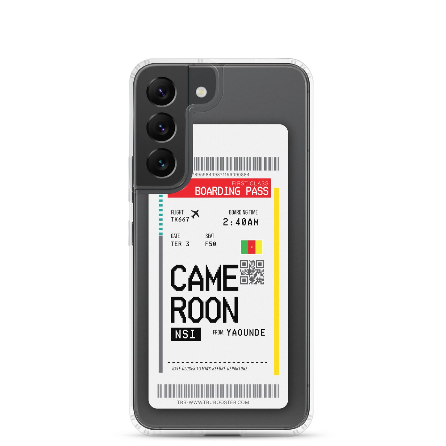 Cameroon Transit Boarding Pass Samsung Case
