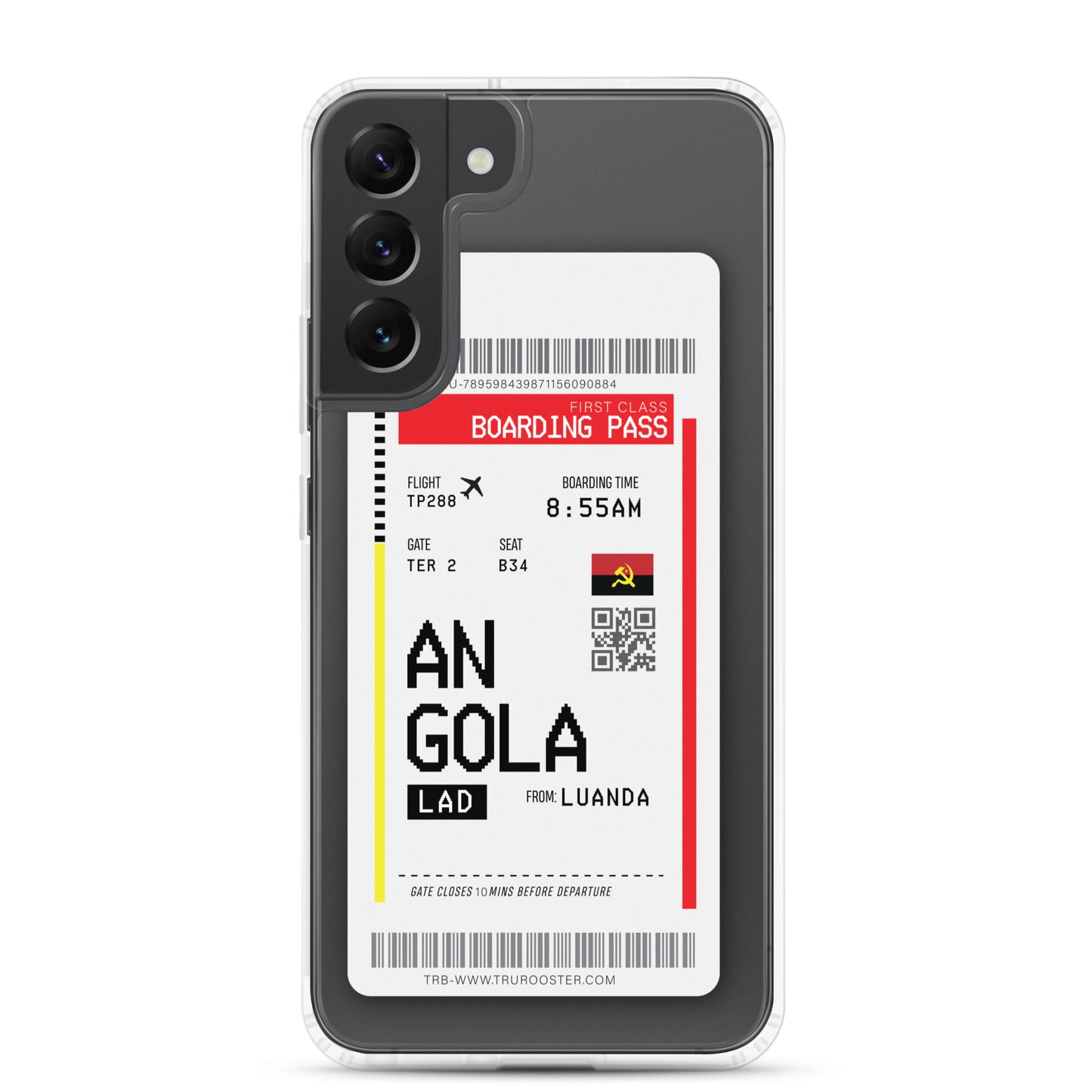 Angola Transit Boarding Pass Samsung Case